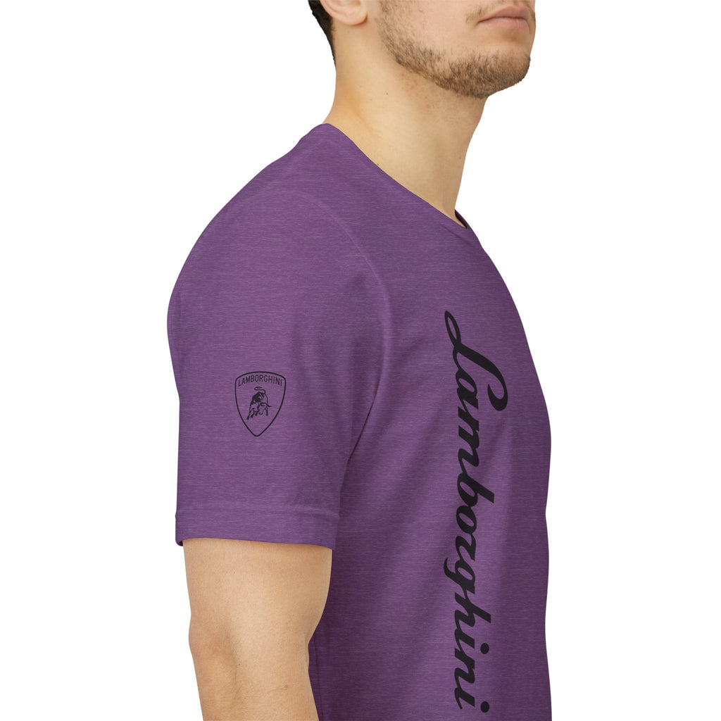 Lamborghini Script Logo Tee — Luxury Auto Logo T-Shirt - Etna Gift