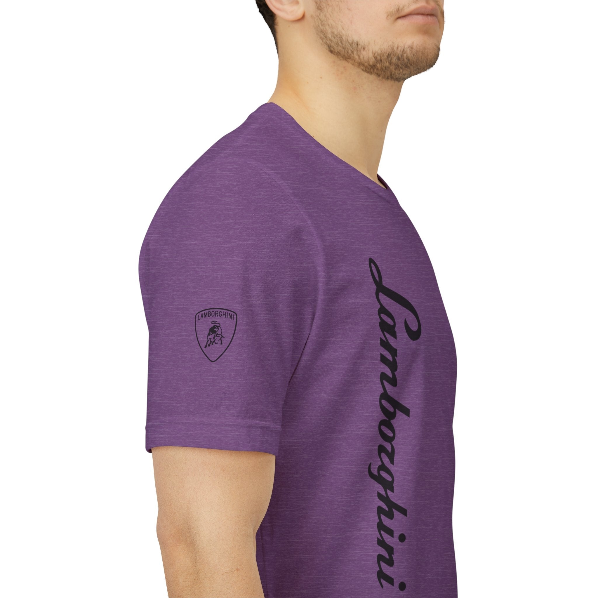 Lamborghini Script Logo Tee — Luxury Auto Logo T-Shirt - Etna Gift