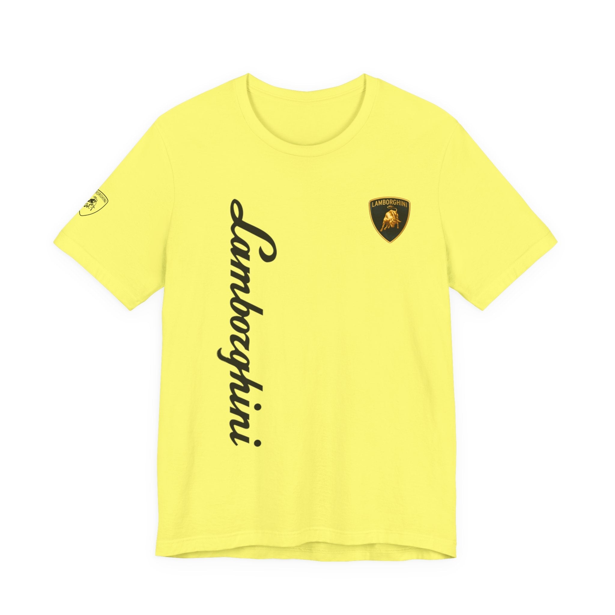 Lamborghini Script Logo Tee — Luxury Auto Logo T-Shirt - Etna Gift