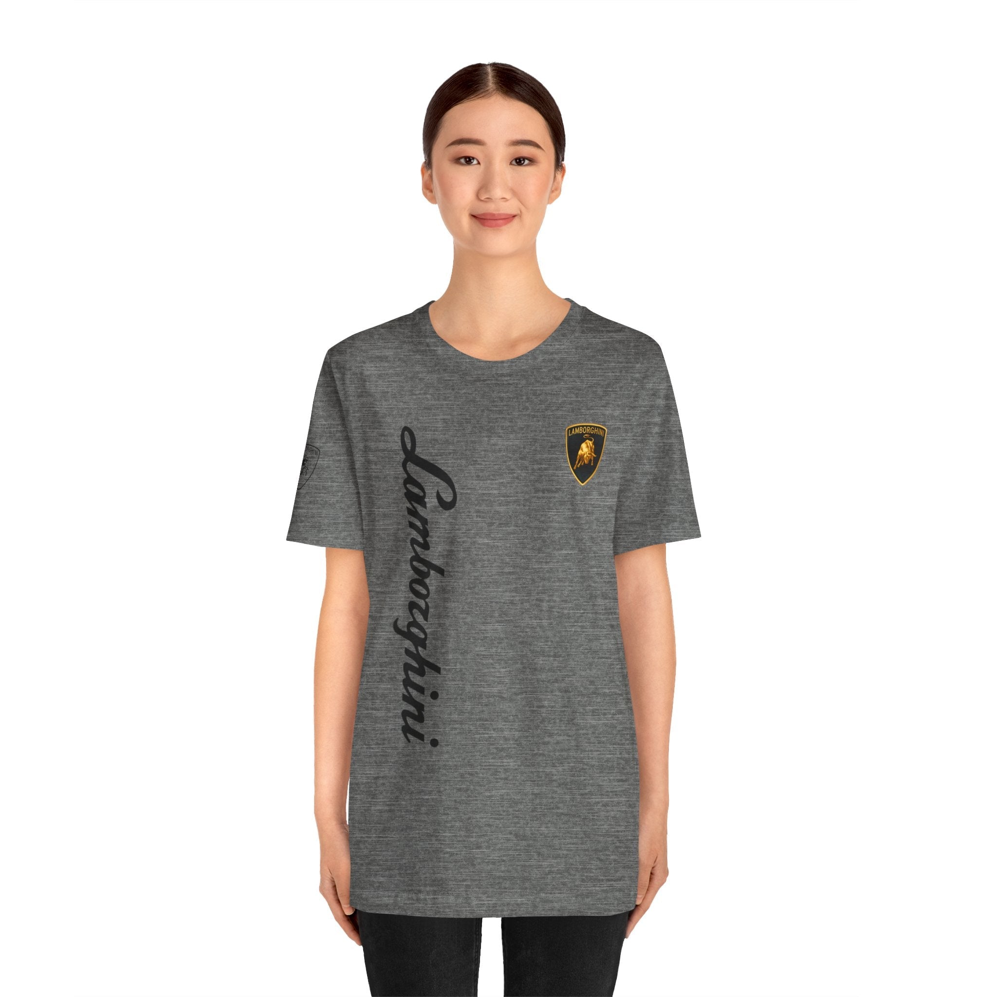 Lamborghini Script Logo Tee — Luxury Auto Logo T-Shirt - Etna Gift