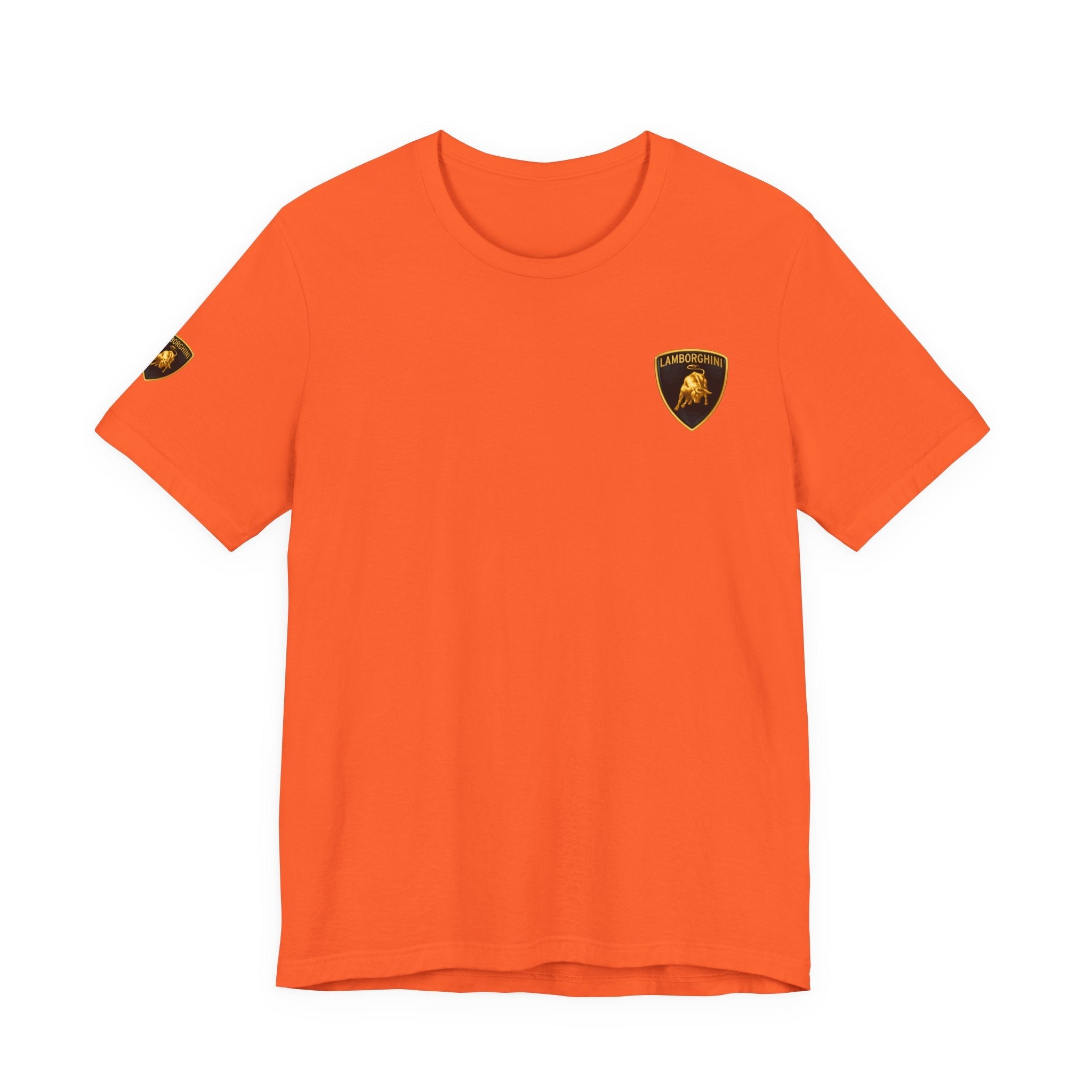 Lamborghini Shield Logo Tee — White Short Sleeve Car Enthusiast T-Shirt - Etna Gift