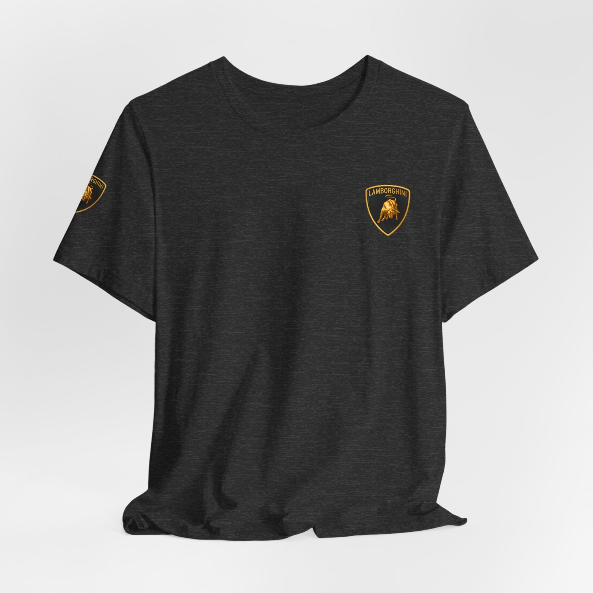 Lamborghini Shield Logo Tee — White Short Sleeve Car Enthusiast T-Shirt - Etna Gift