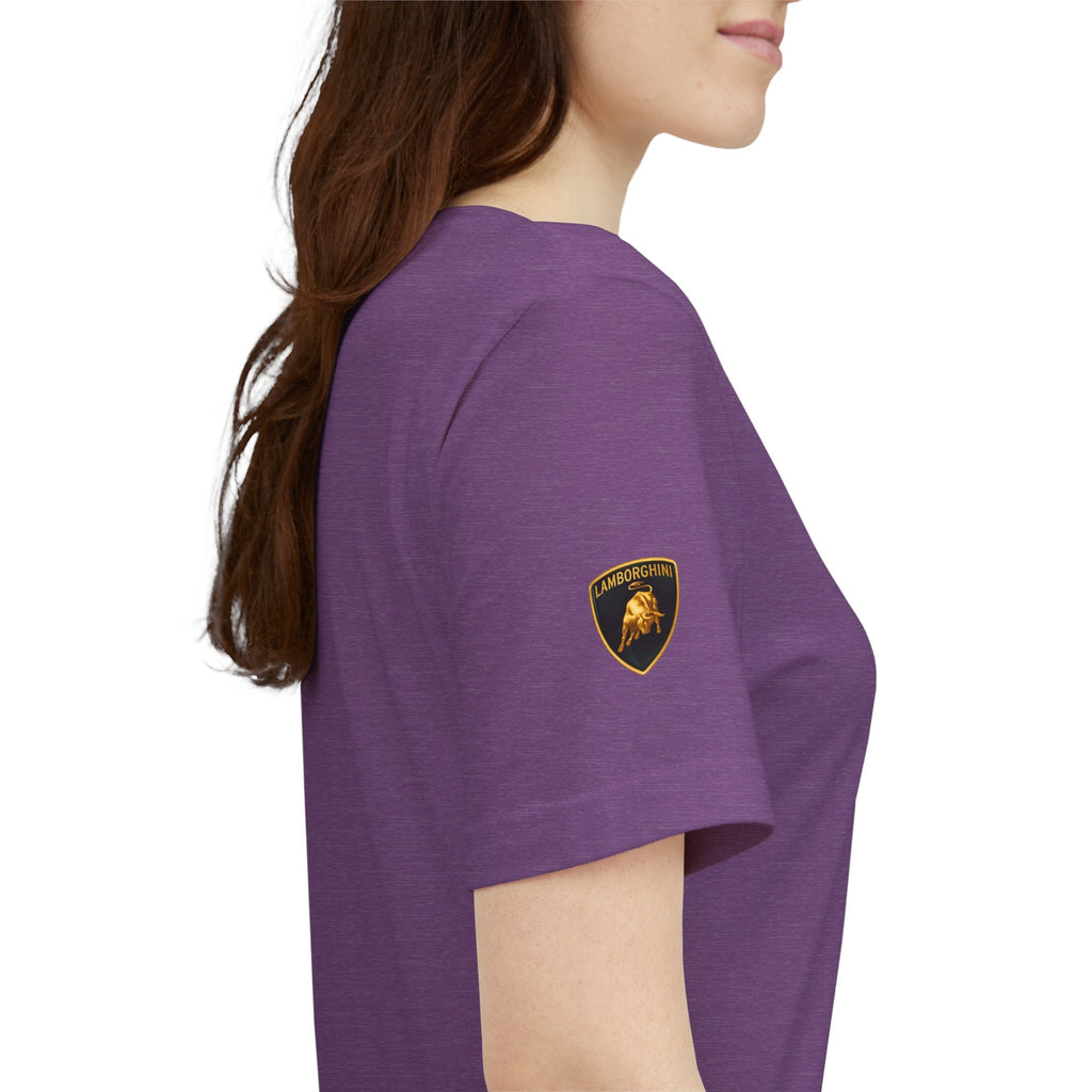 Lamborghini Shield Logo Tee — White Short Sleeve Car Enthusiast T-Shirt - Etna Gift