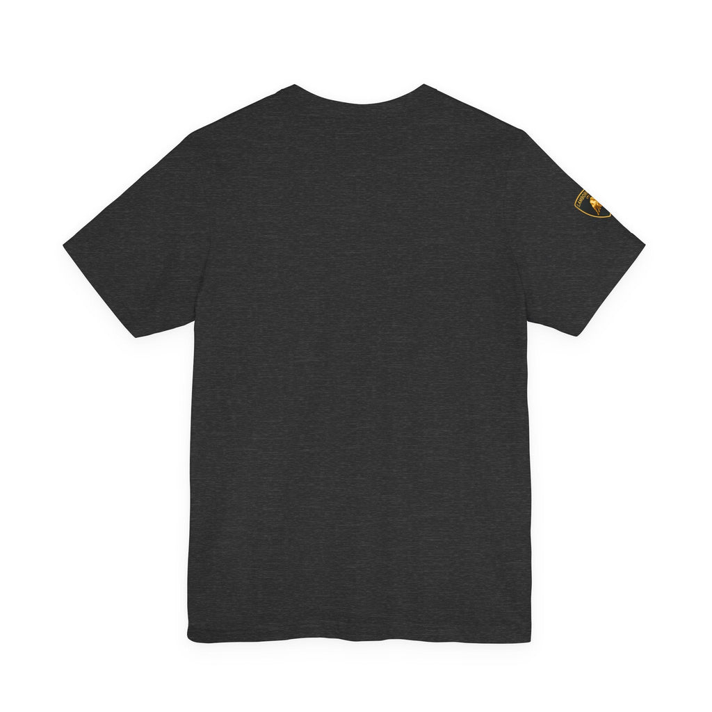 Lamborghini Shield Logo Tee — White Short Sleeve Car Enthusiast T-Shirt - Etna Gift
