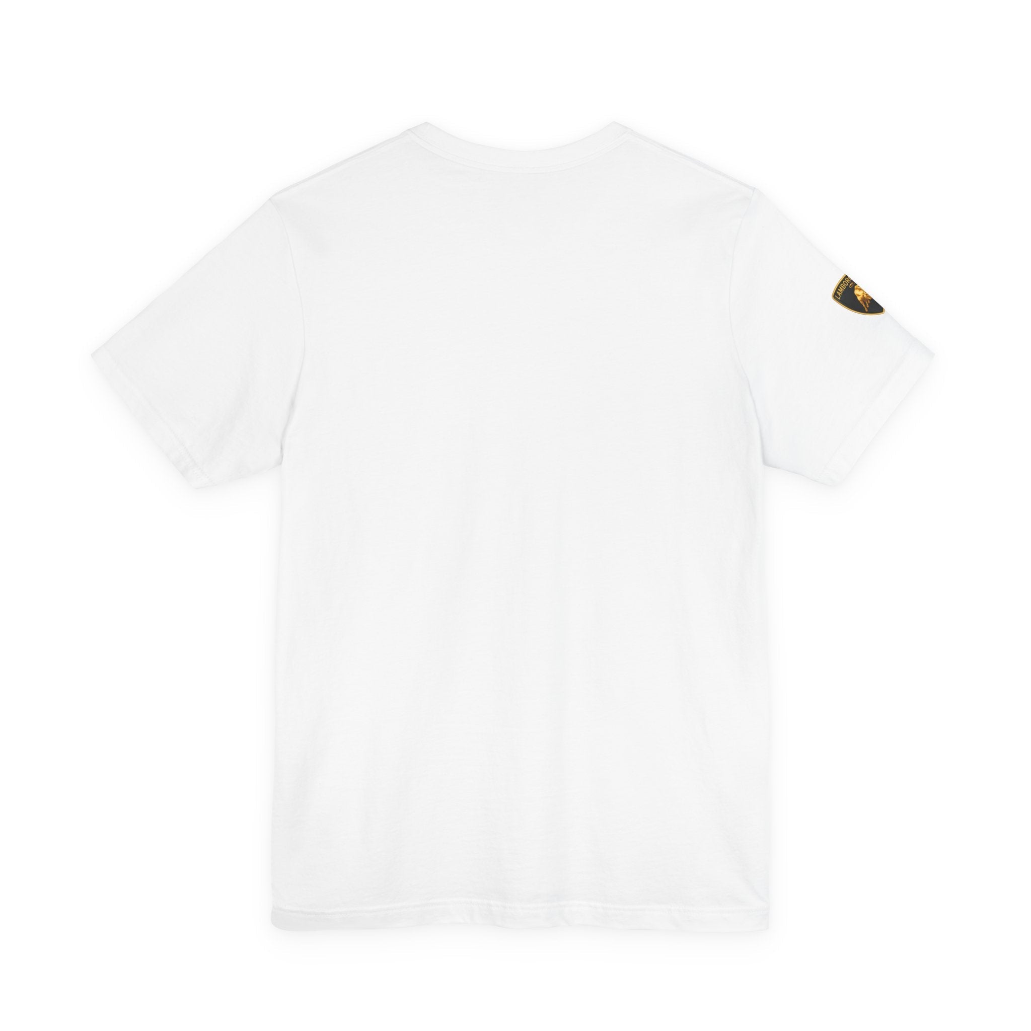 Lamborghini Shield Logo Tee — White Short Sleeve Car Enthusiast T-Shirt - Etna Gift