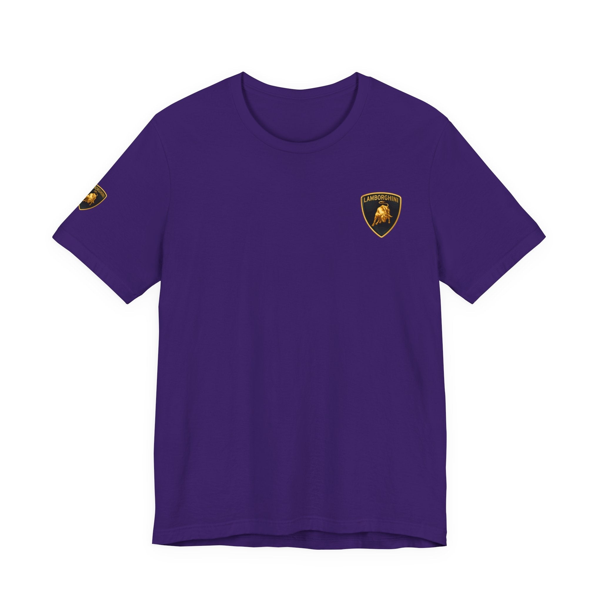 Lamborghini Shield Logo Tee — White Short Sleeve Car Enthusiast T-Shirt - Etna Gift