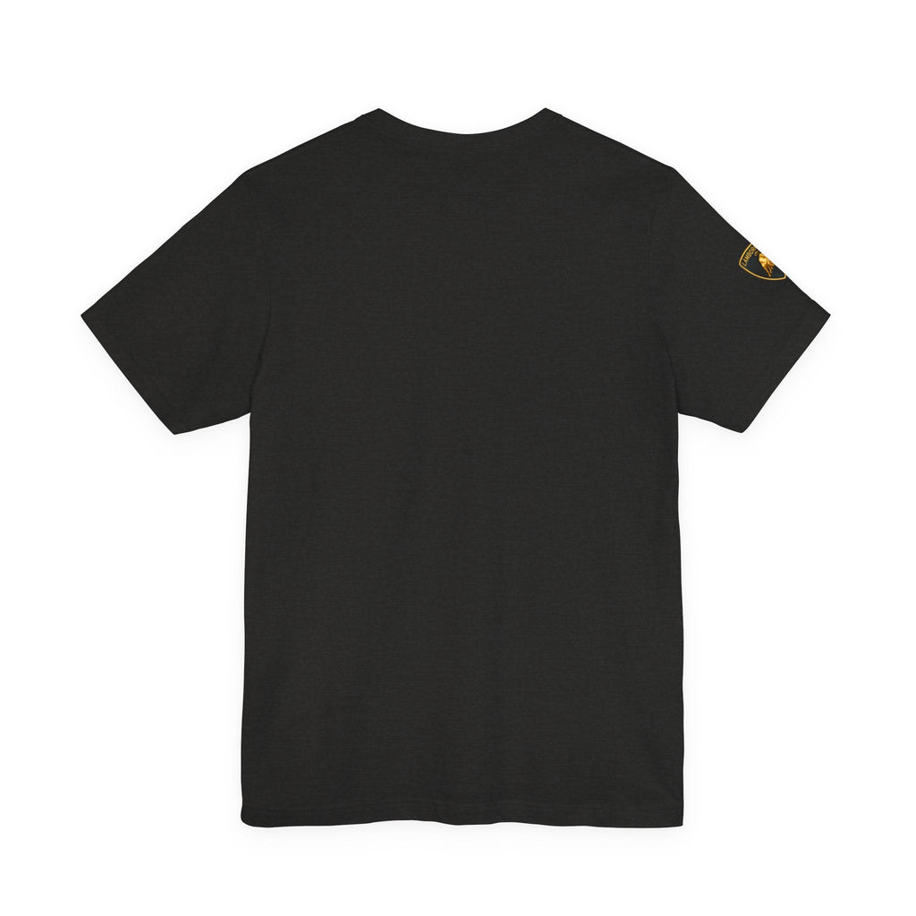 Lamborghini Shield Logo Tee — White Short Sleeve Car Enthusiast T-Shirt - Etna Gift