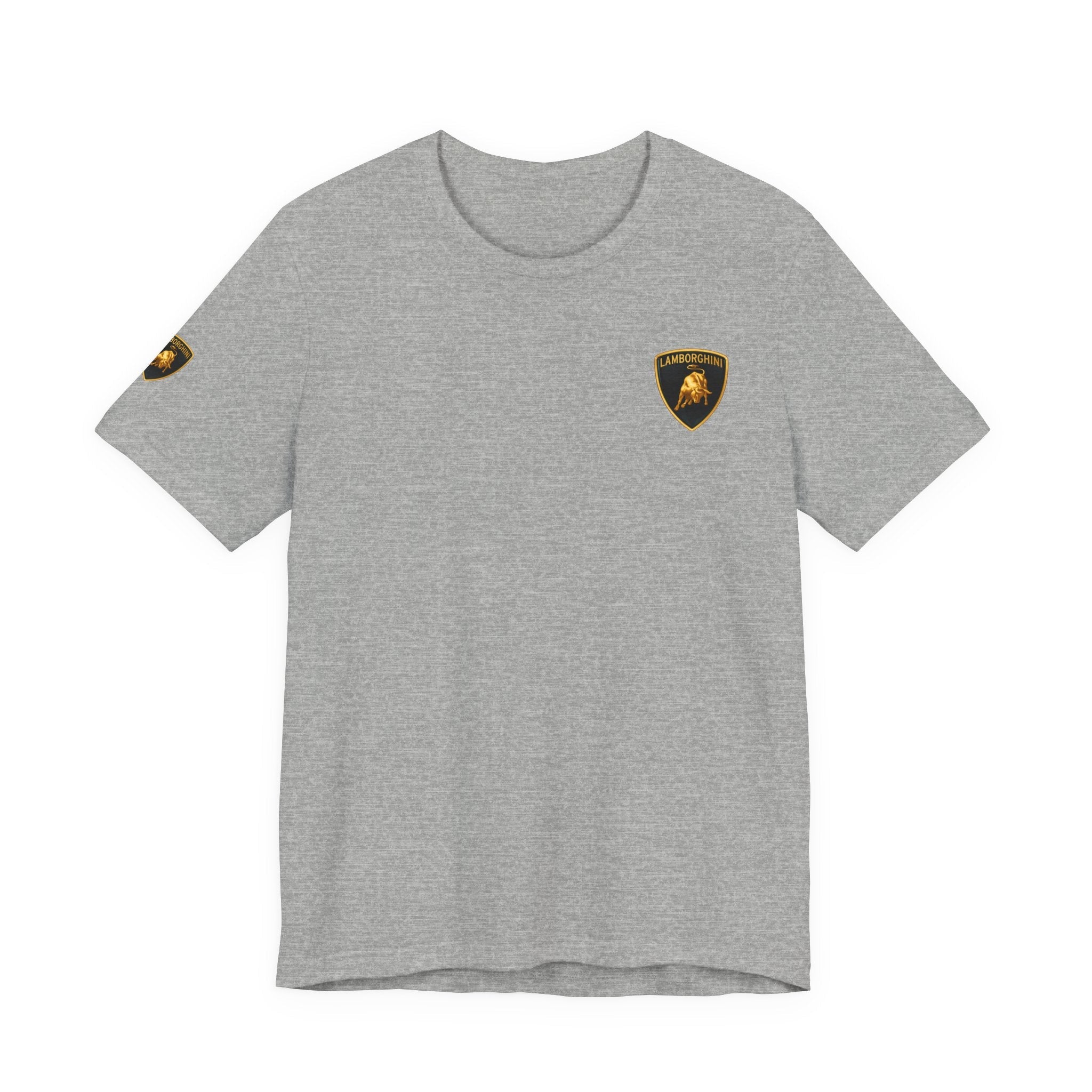 Lamborghini Shield Logo Tee — White Short Sleeve Car Enthusiast T-Shirt - Etna Gift