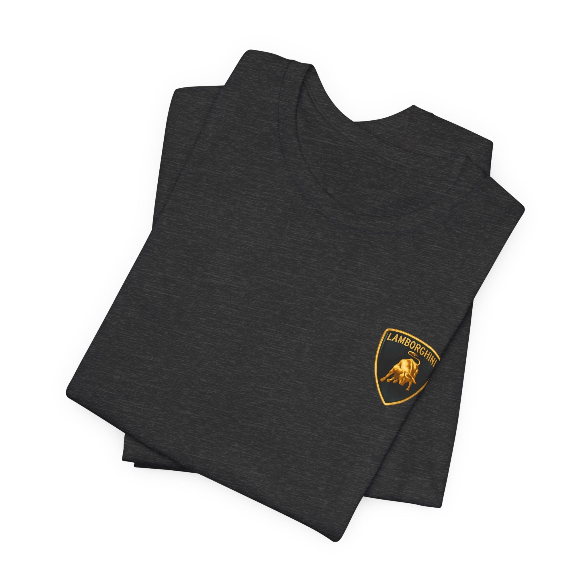 Lamborghini Shield Logo Tee — White Short Sleeve Car Enthusiast T-Shirt - Etna Gift