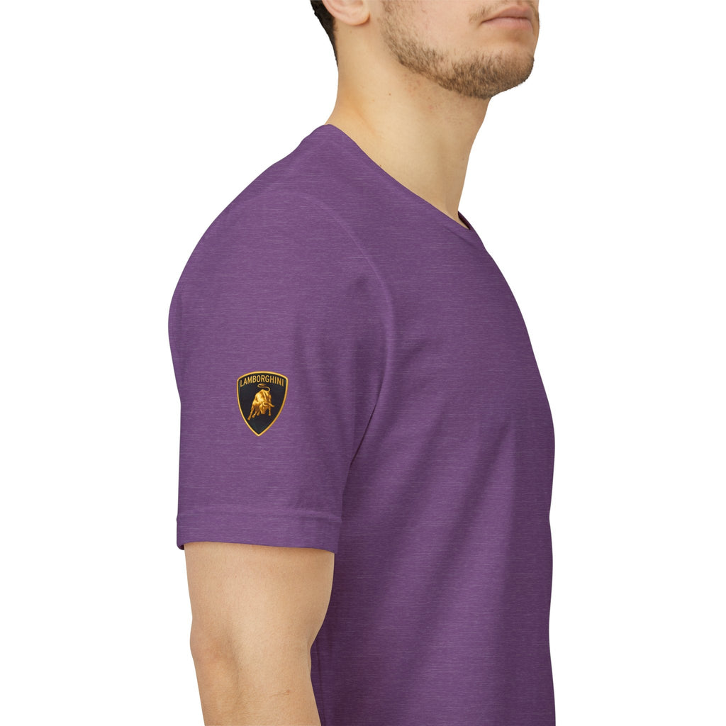 Lamborghini Shield Logo Tee — White Short Sleeve Car Enthusiast T-Shirt - Etna Gift