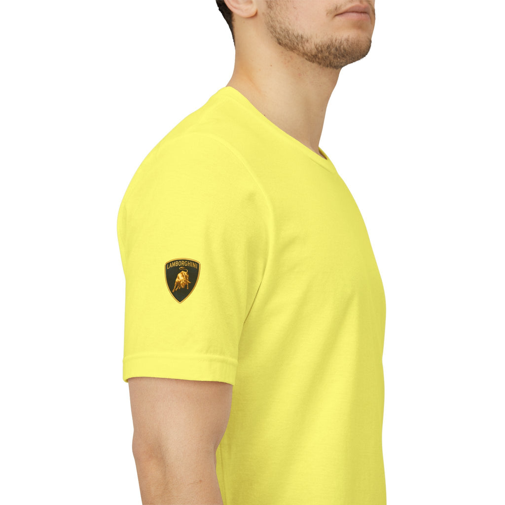 Lamborghini Shield Logo Tee — White Short Sleeve Car Enthusiast T-Shirt - Etna Gift