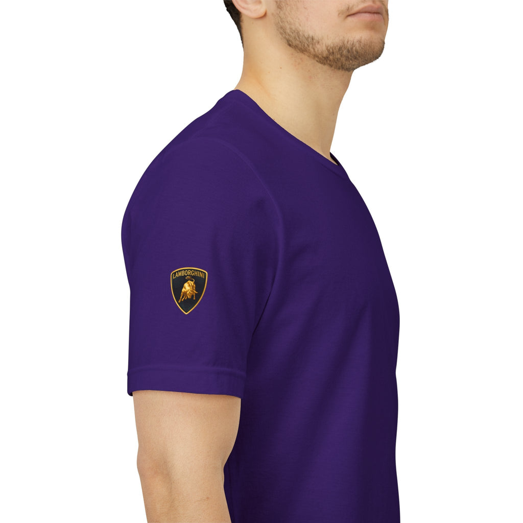 Lamborghini Shield Logo Tee — White Short Sleeve Car Enthusiast T-Shirt - Etna Gift