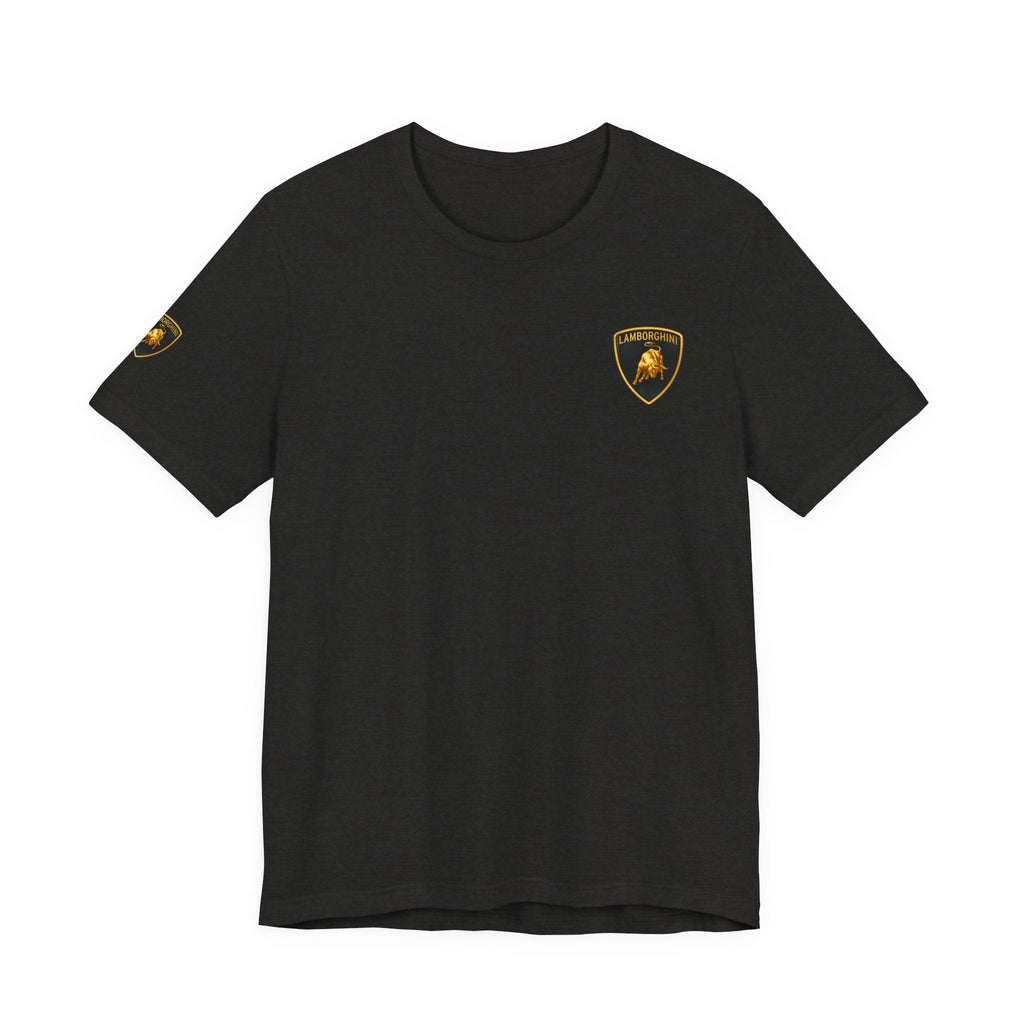 Lamborghini Shield Logo Tee — White Short Sleeve Car Enthusiast T-Shirt - Etna Gift