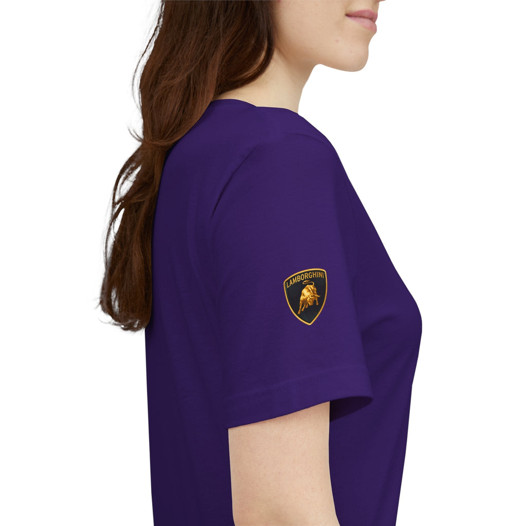 Lamborghini Shield Logo Tee — White Short Sleeve Car Enthusiast T-Shirt - Etna Gift