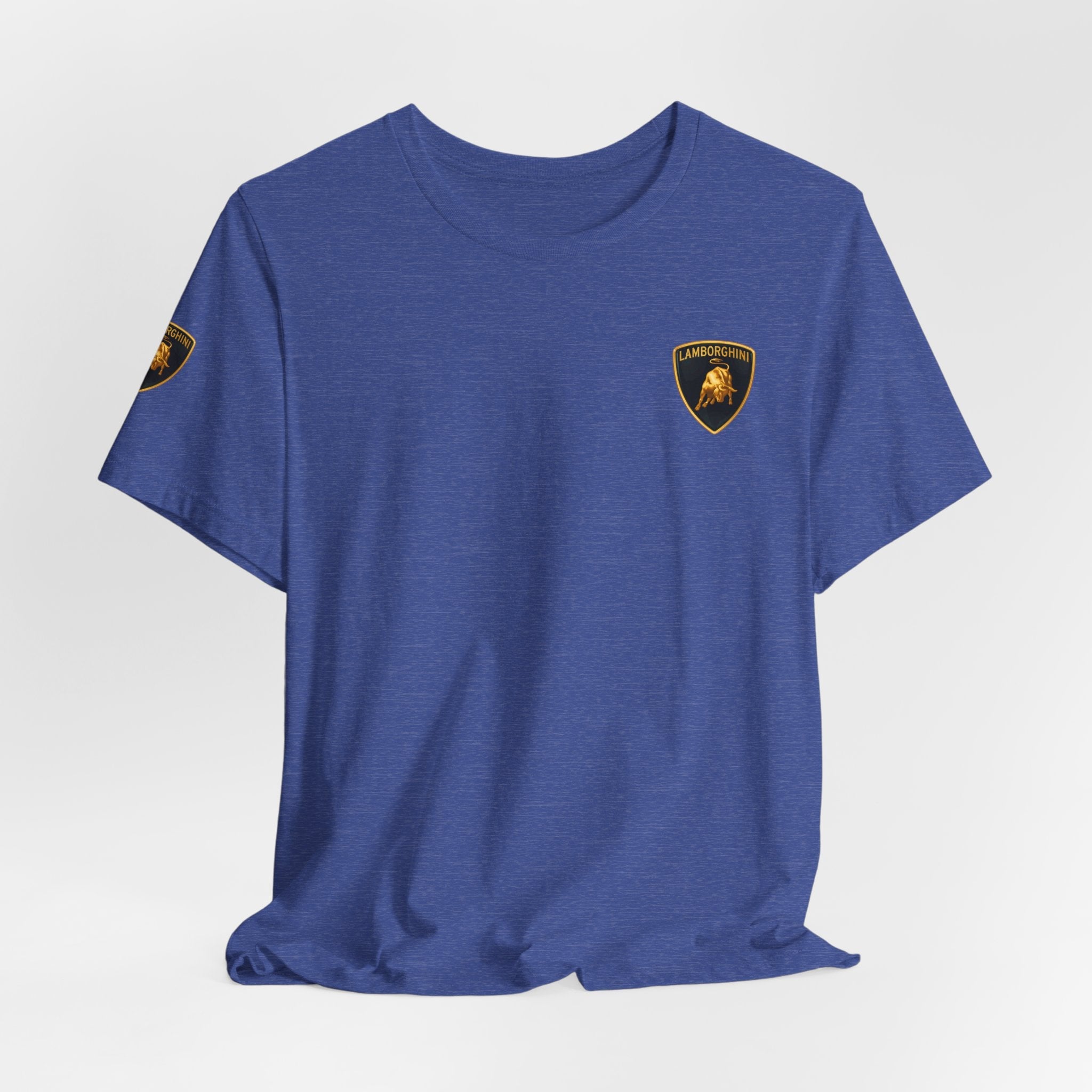 Lamborghini Shield Logo Tee — White Short Sleeve Car Enthusiast T-Shirt - Etna Gift