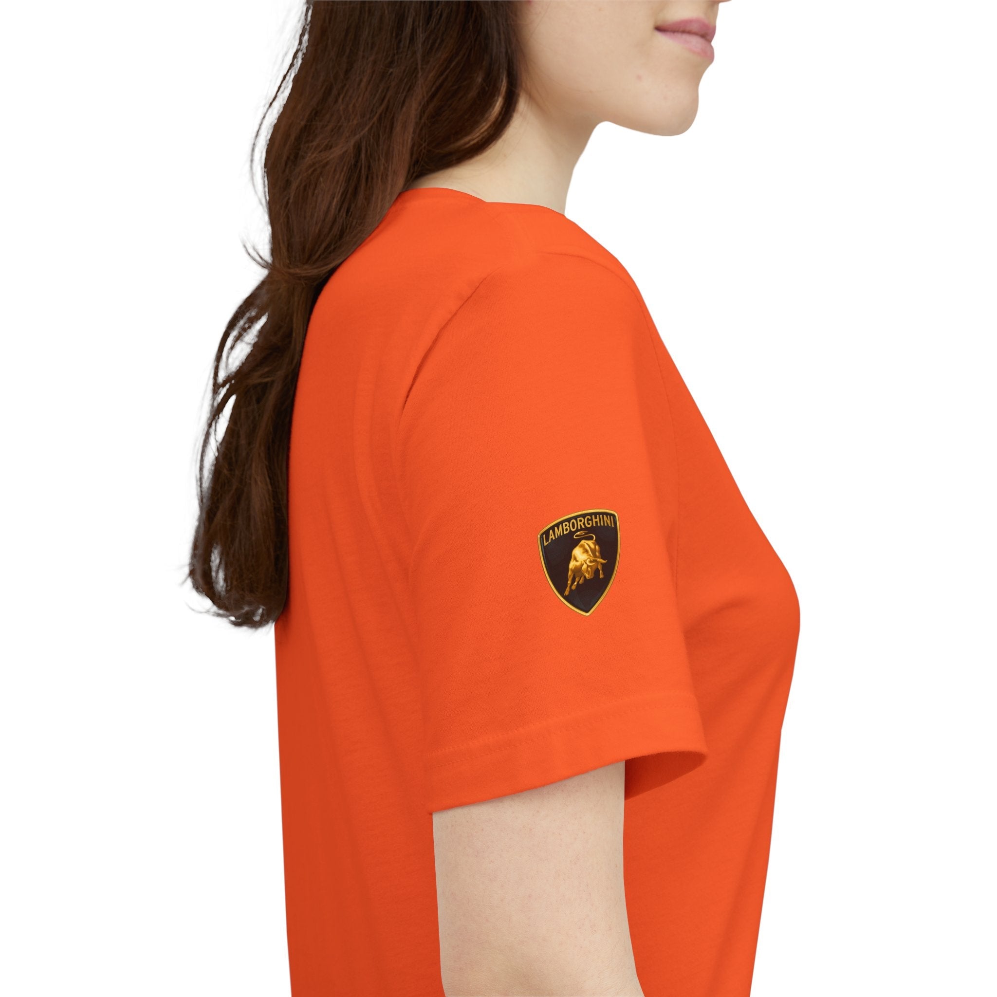 Lamborghini Shield Logo Tee — White Short Sleeve Car Enthusiast T-Shirt - Etna Gift