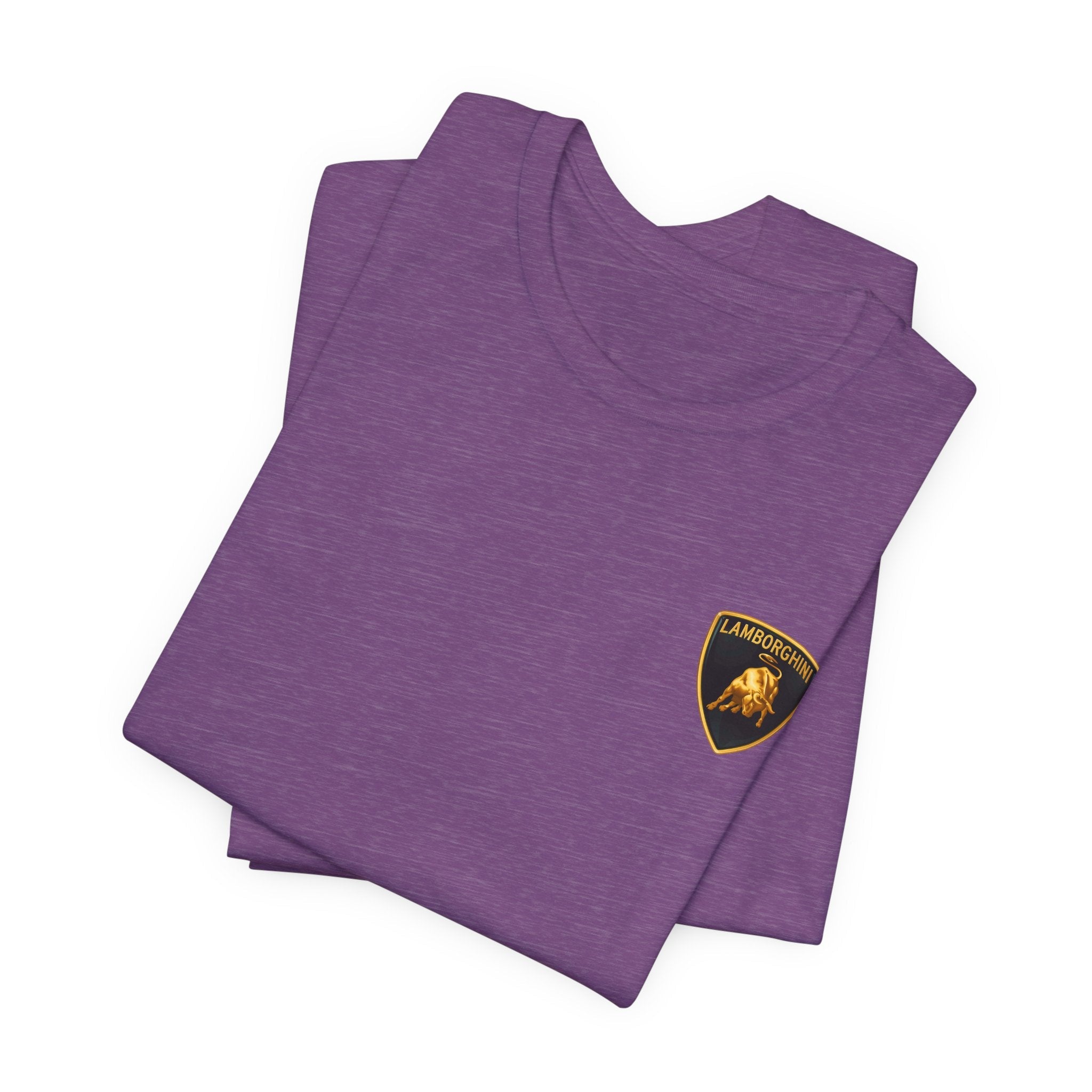 Lamborghini Shield Logo Tee — White Short Sleeve Car Enthusiast T-Shirt - Etna Gift