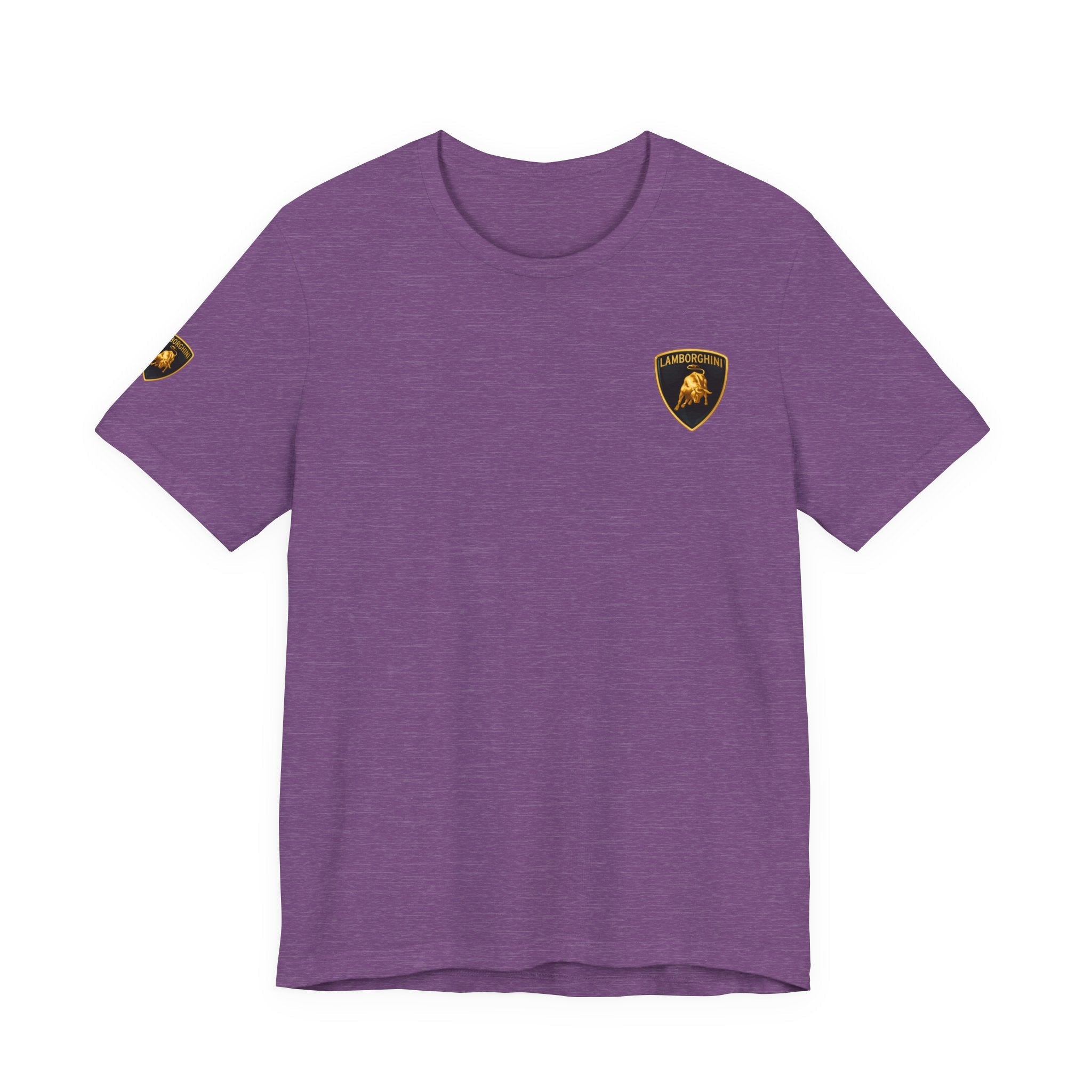 Lamborghini Shield Logo Tee — White Short Sleeve Car Enthusiast T-Shirt - Etna Gift