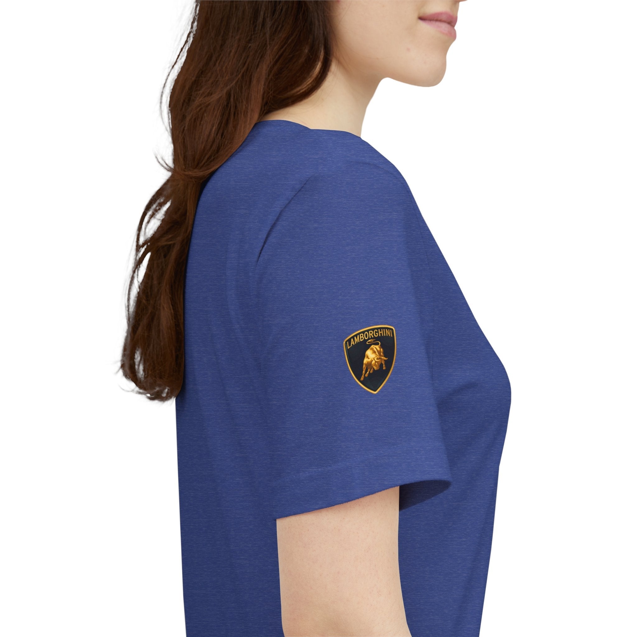 Lamborghini Shield Logo Tee — White Short Sleeve Car Enthusiast T-Shirt - Etna Gift