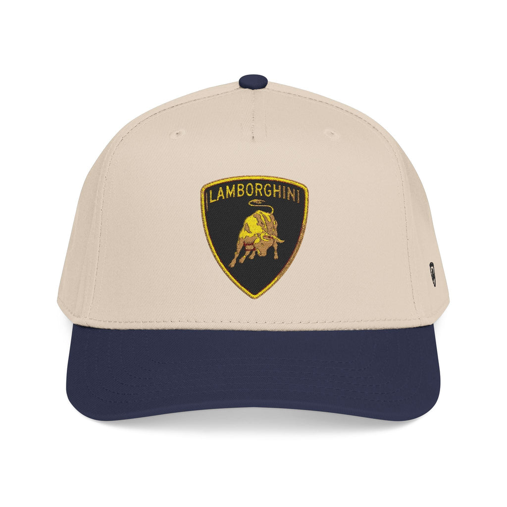 Lamborghini Shield Mid-Profile Baseball Cap — Luxury Logo Patch Hat - Etna Gift