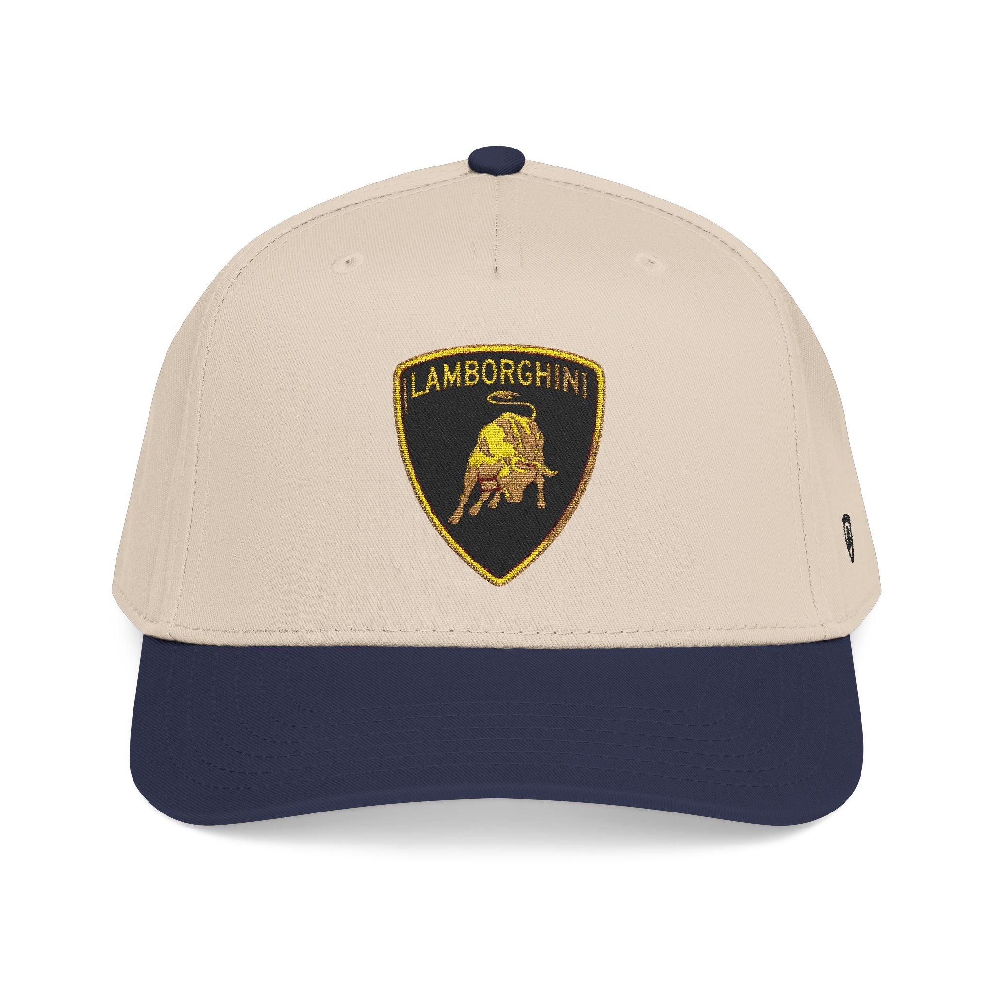 Lamborghini Shield Mid-Profile Baseball Cap — Luxury Logo Patch Hat - Etna Gift