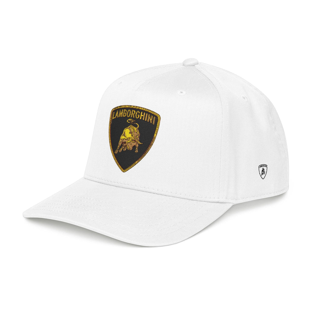 Lamborghini Shield Mid-Profile Baseball Cap — Luxury Logo Patch Hat - Etna Gift