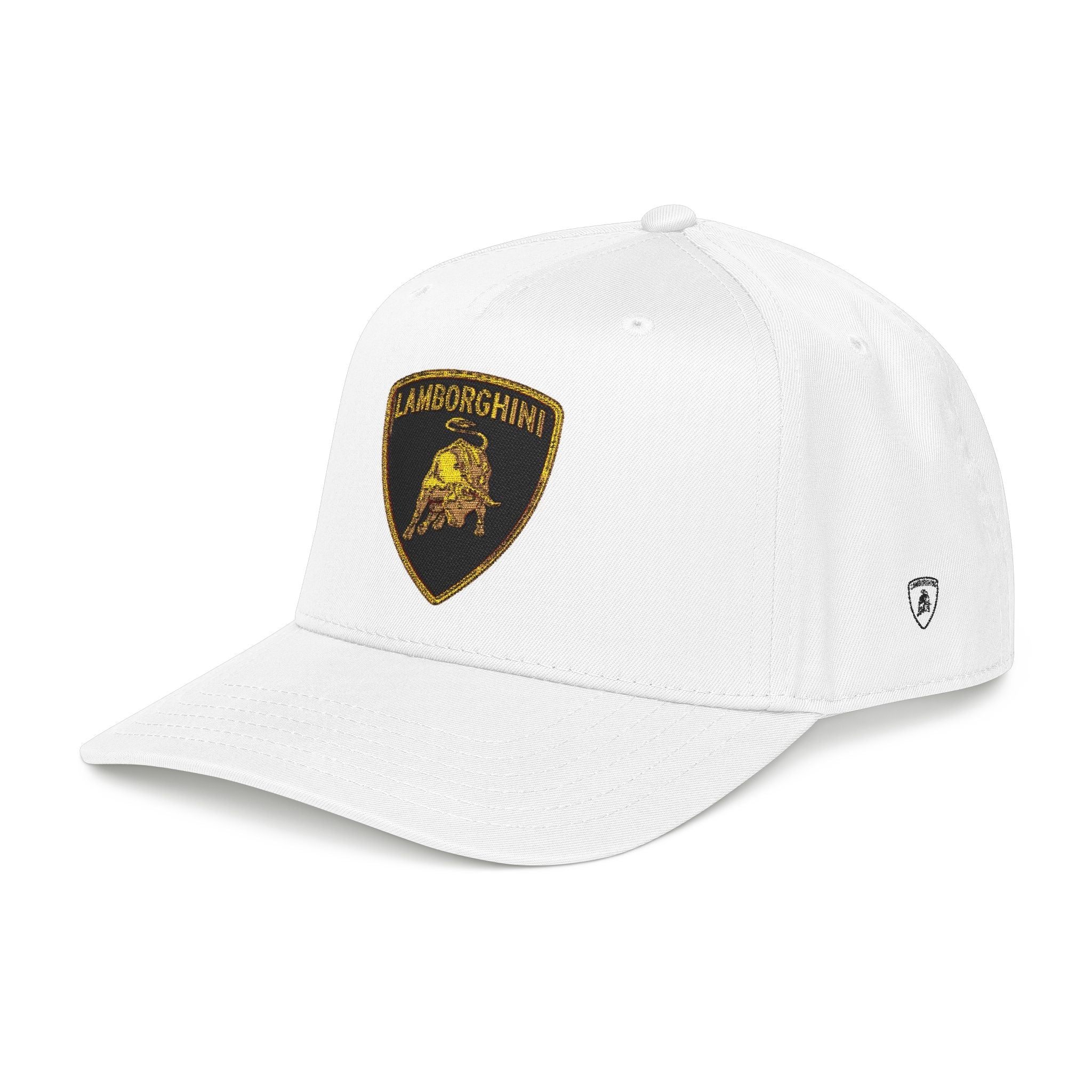 Lamborghini Shield Mid-Profile Baseball Cap — Luxury Logo Patch Hat - Etna Gift