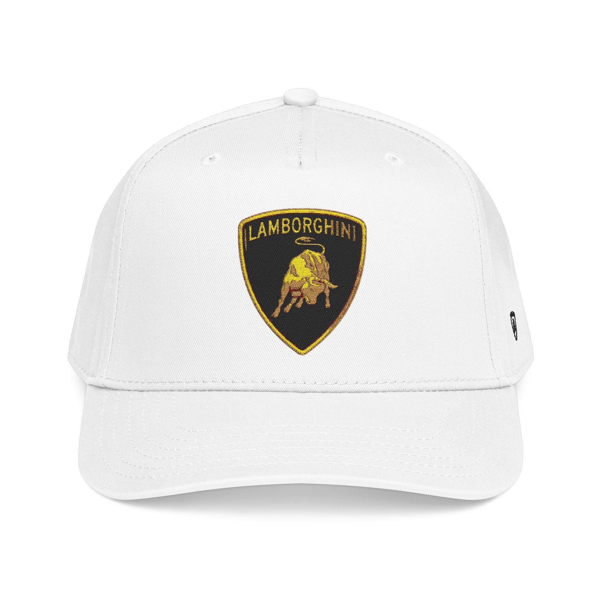 Lamborghini Shield Mid-Profile Baseball Cap — Luxury Logo Patch Hat - Etna Gift