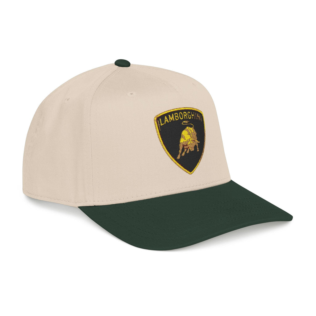 Lamborghini Shield Mid-Profile Baseball Cap — Luxury Logo Patch Hat - Etna Gift