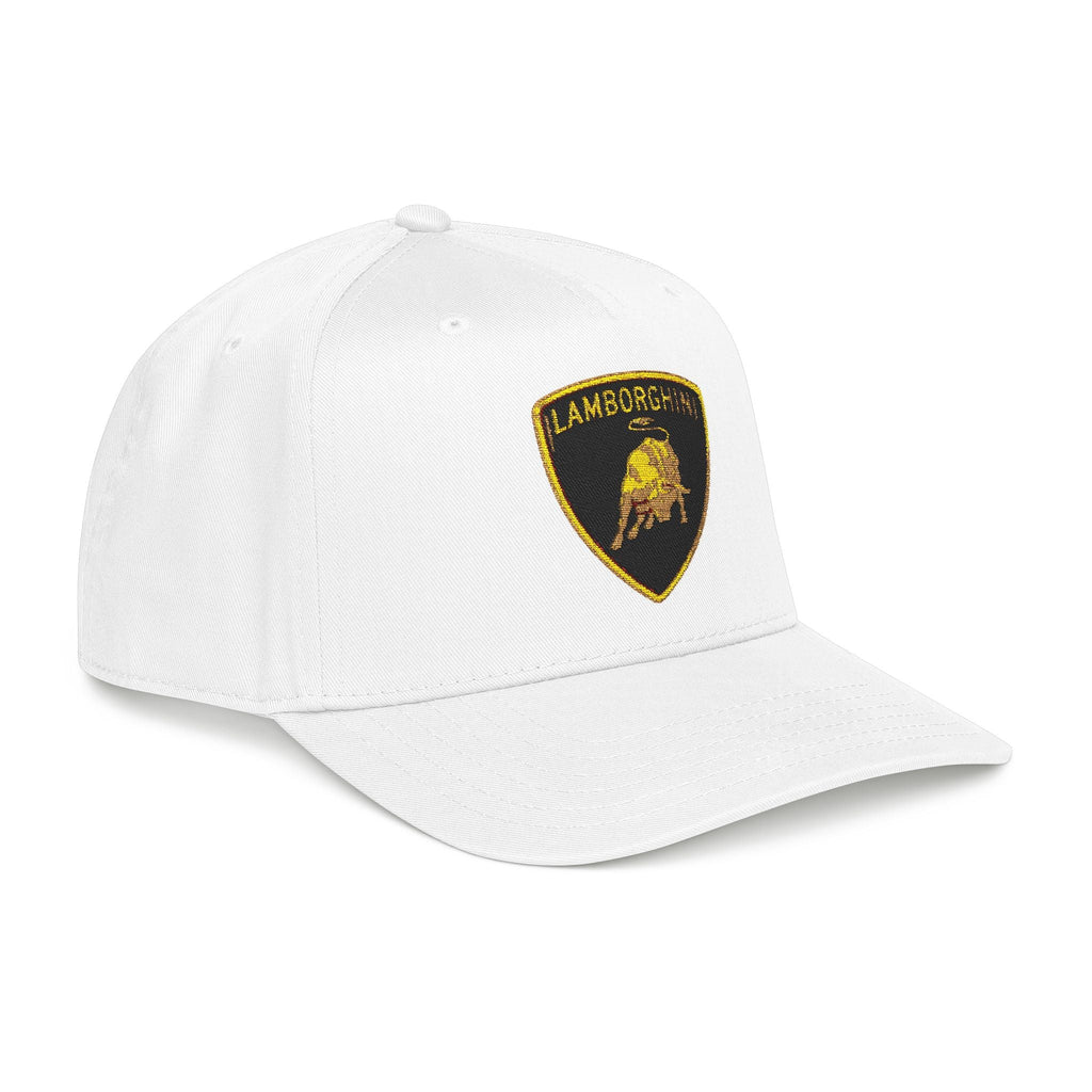 Lamborghini Shield Mid-Profile Baseball Cap — Luxury Logo Patch Hat - Etna Gift