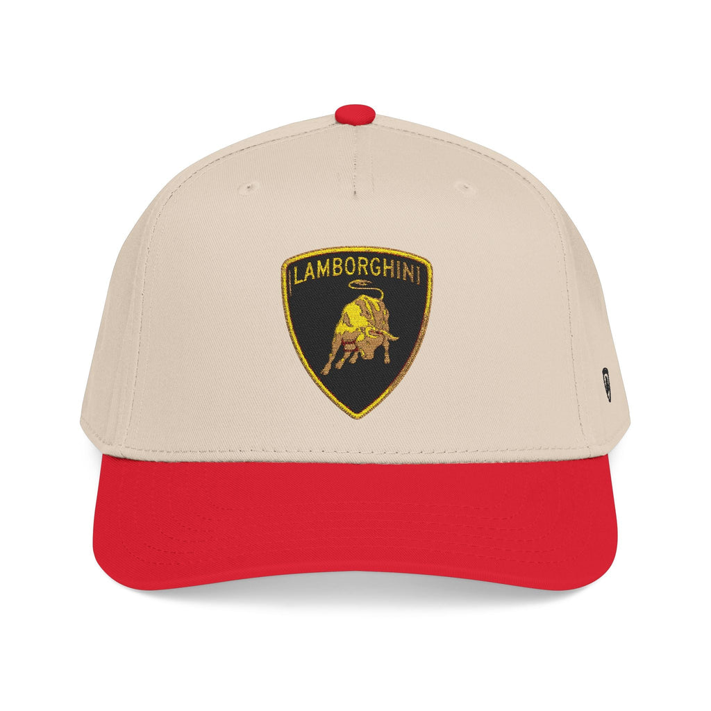 Lamborghini Shield Mid-Profile Baseball Cap — Luxury Logo Patch Hat - Etna Gift
