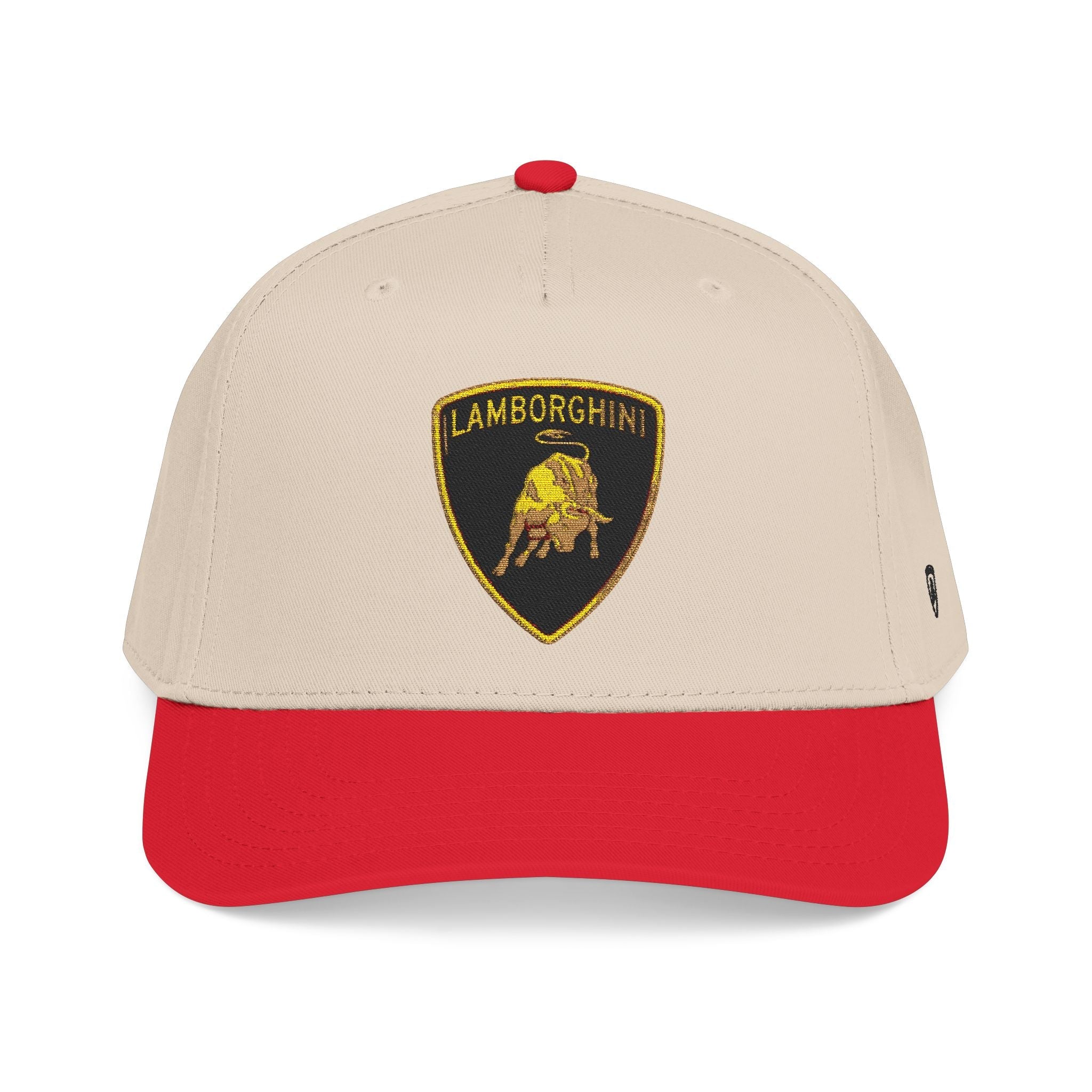 Lamborghini Shield Mid-Profile Baseball Cap — Luxury Logo Patch Hat - Etna Gift