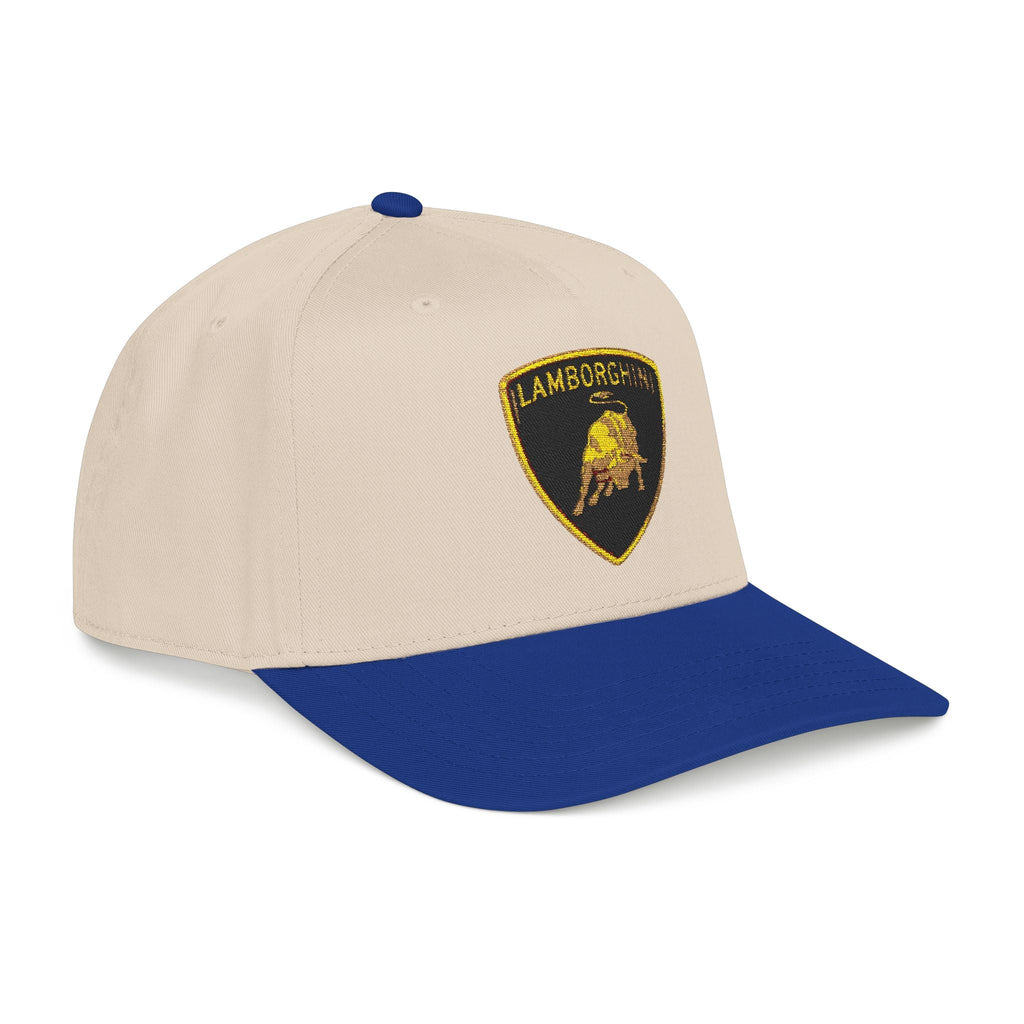 Lamborghini Shield Mid-Profile Baseball Cap — Luxury Logo Patch Hat - Etna Gift