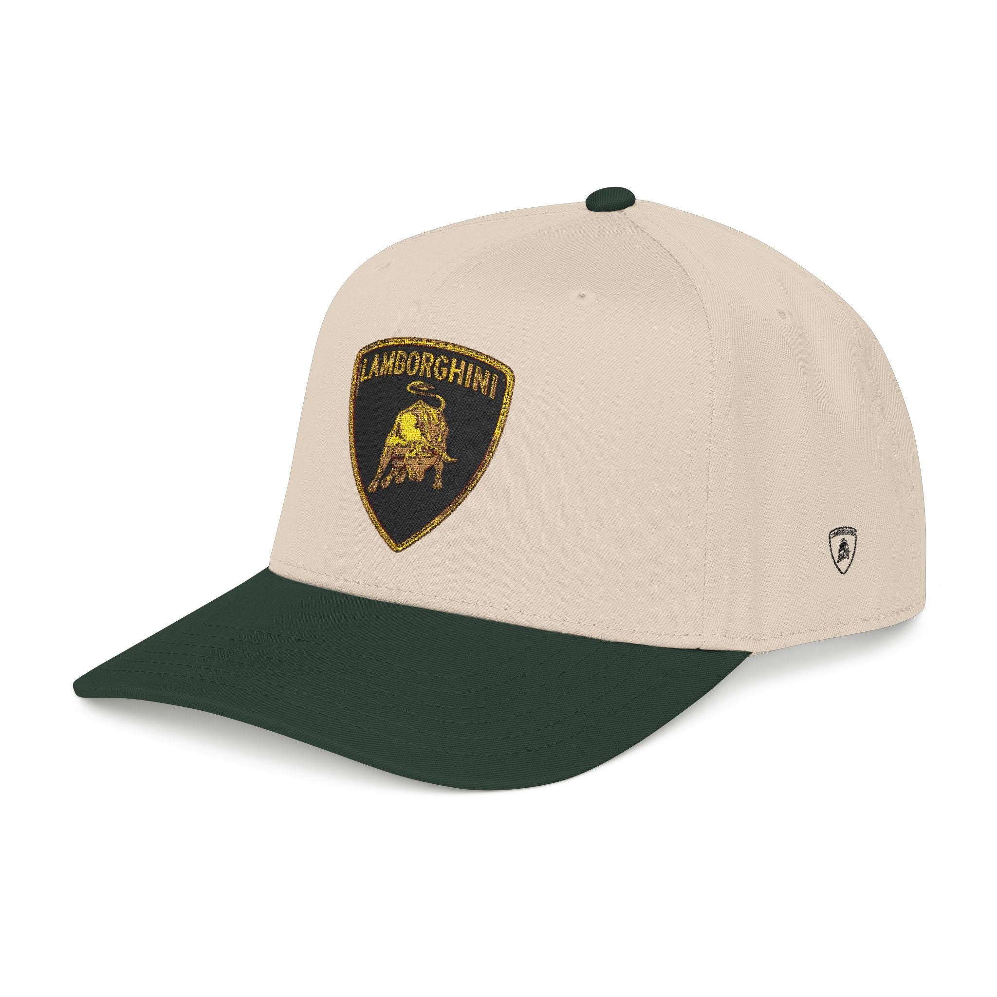 Lamborghini Shield Mid-Profile Baseball Cap — Luxury Logo Patch Hat - Etna Gift