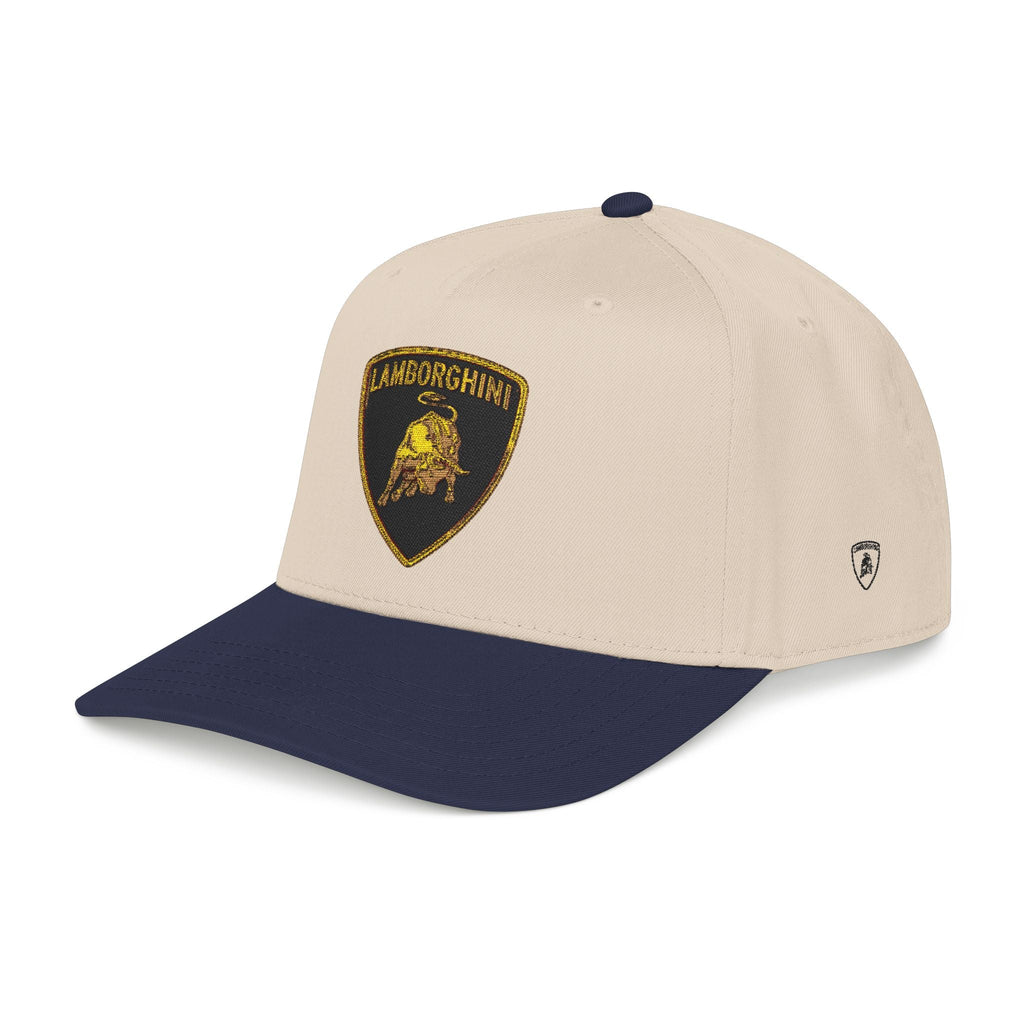 Lamborghini Shield Mid-Profile Baseball Cap — Luxury Logo Patch Hat - Etna Gift