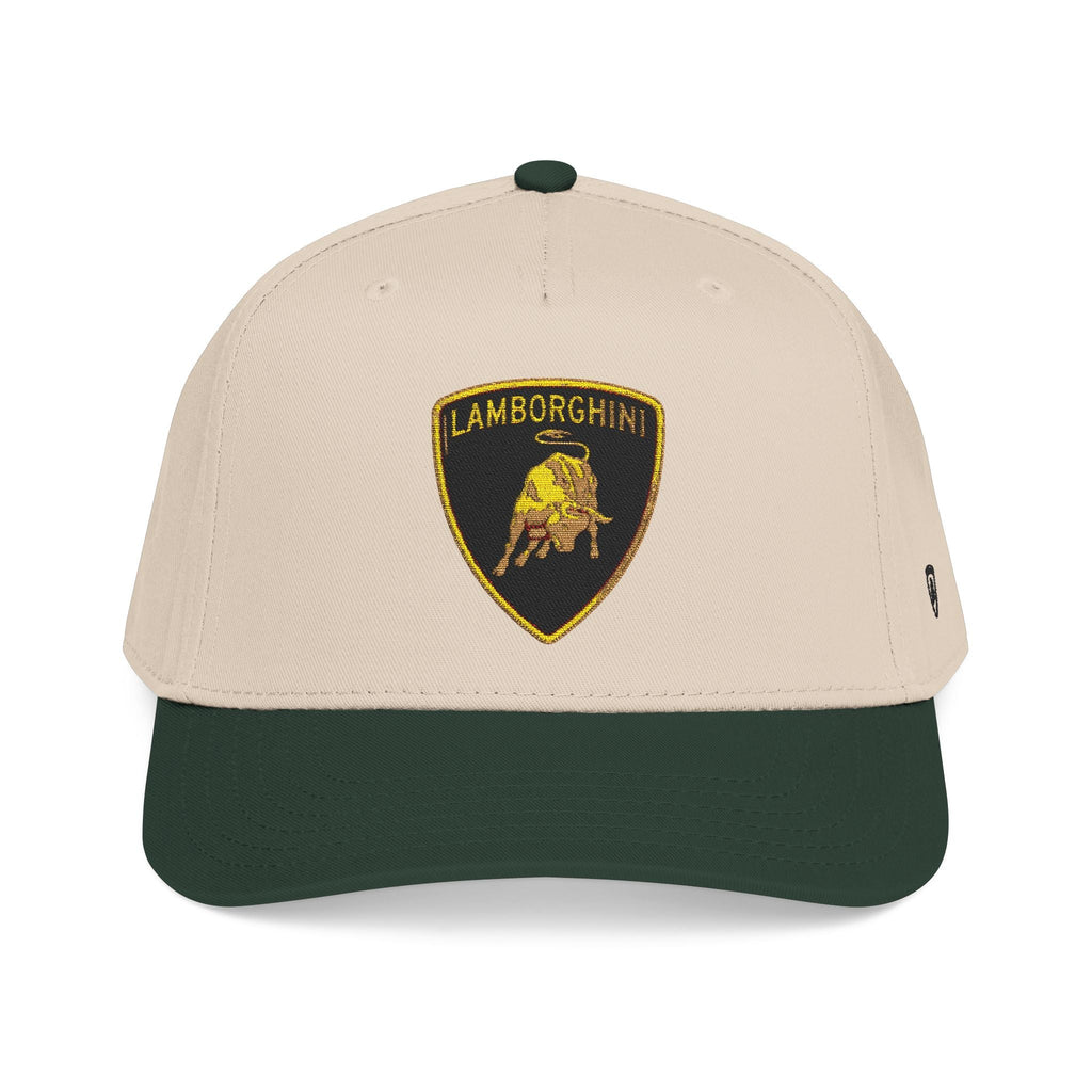 Lamborghini Shield Mid-Profile Baseball Cap — Luxury Logo Patch Hat - Etna Gift