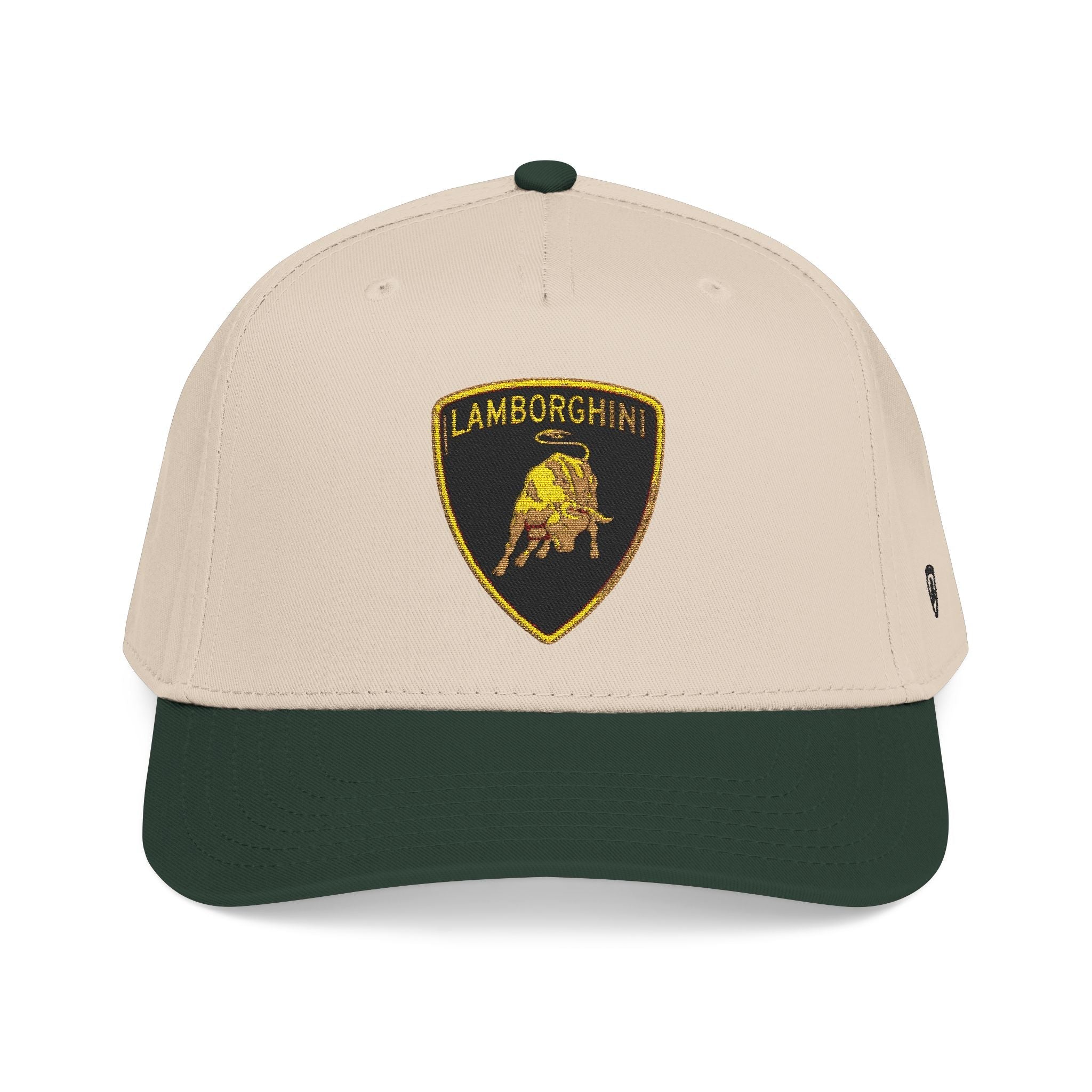 Lamborghini Shield Mid-Profile Baseball Cap — Luxury Logo Patch Hat - Etna Gift