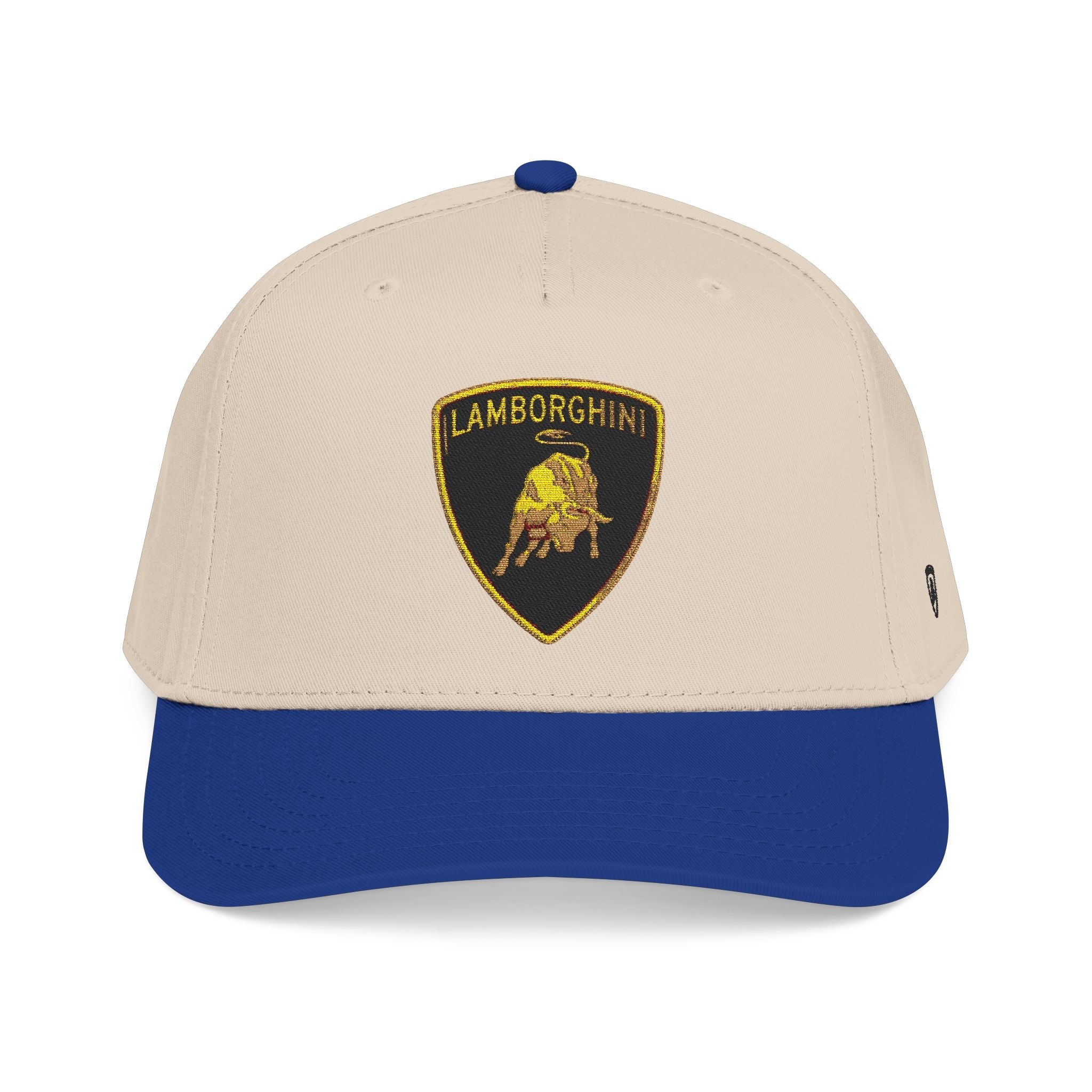 Lamborghini Shield Mid-Profile Baseball Cap — Luxury Logo Patch Hat - Etna Gift