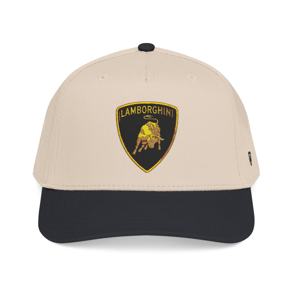 Lamborghini Shield Mid-Profile Baseball Cap — Luxury Logo Patch Hat - Etna Gift
