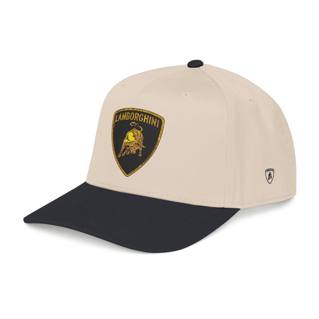 Lamborghini Shield Mid-Profile Baseball Cap — Luxury Logo Patch Hat - Etna Gift