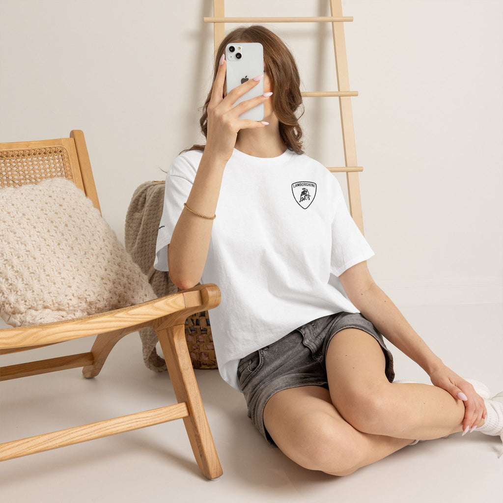 Lamborghini T-Shirt — Classic Crewneck Cotton Tee - Etna Gift