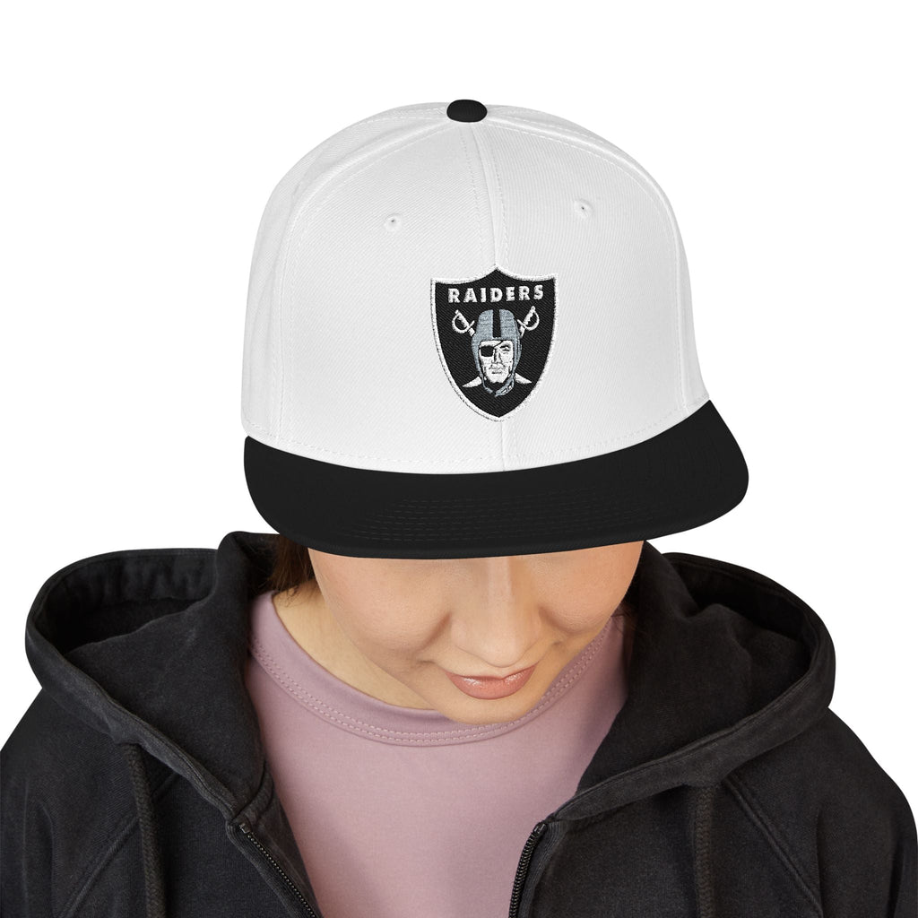 Las Vegas Raiders Black & Red Snapback Hat - Etna Gift