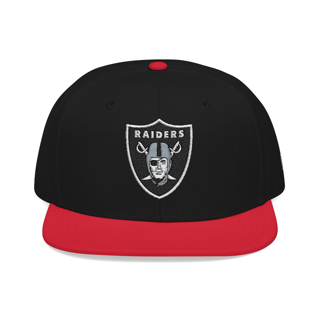 Las Vegas Raiders Black & Red Snapback Hat - Etna Gift