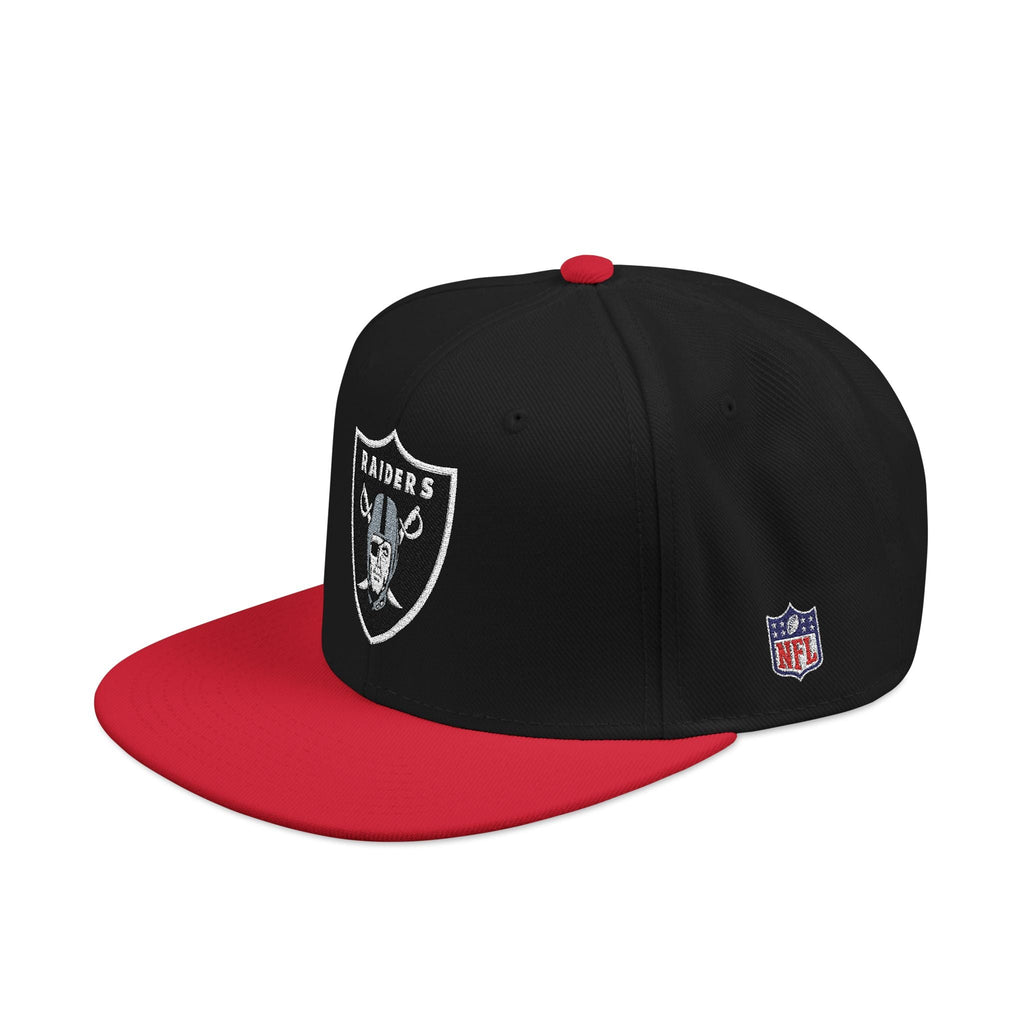 Las Vegas Raiders Black & Red Snapback Hat - Etna Gift