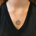 Life flower necklace 925 sterling silver life flower necklace - Etna Gift