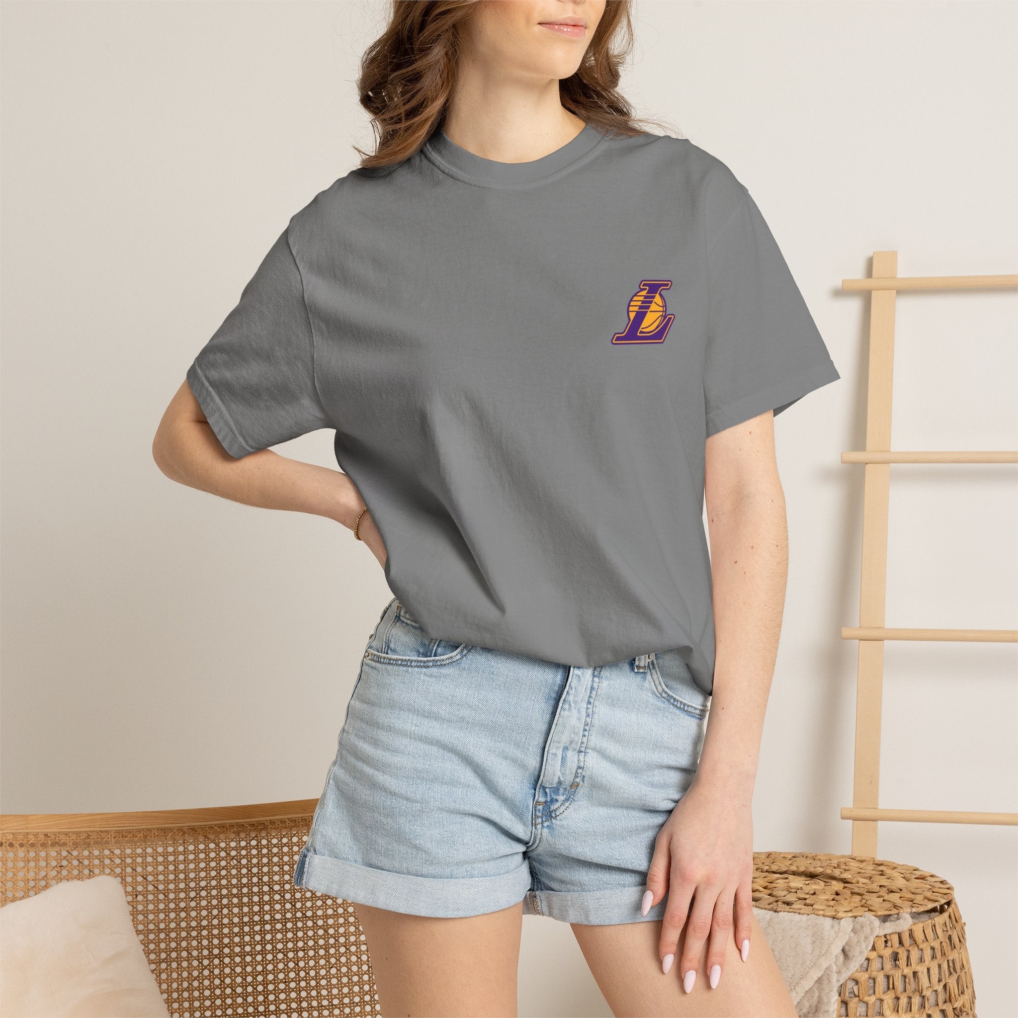 Los Angeles Lakers Basketball Logo T-Shirt - Etna Gift