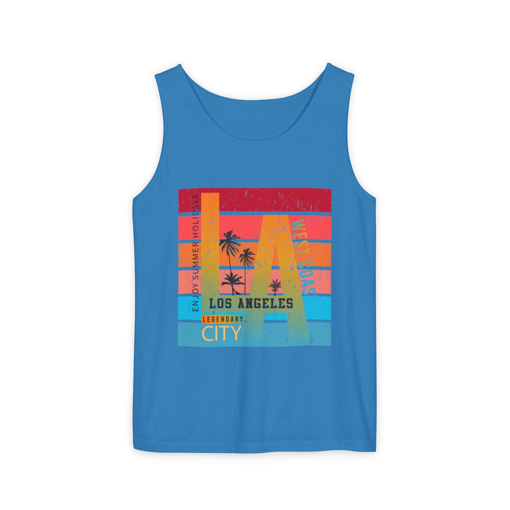 Los Angeles Retro Surf Tank Top Vintage Palm Beach Vibes - Etna Gift