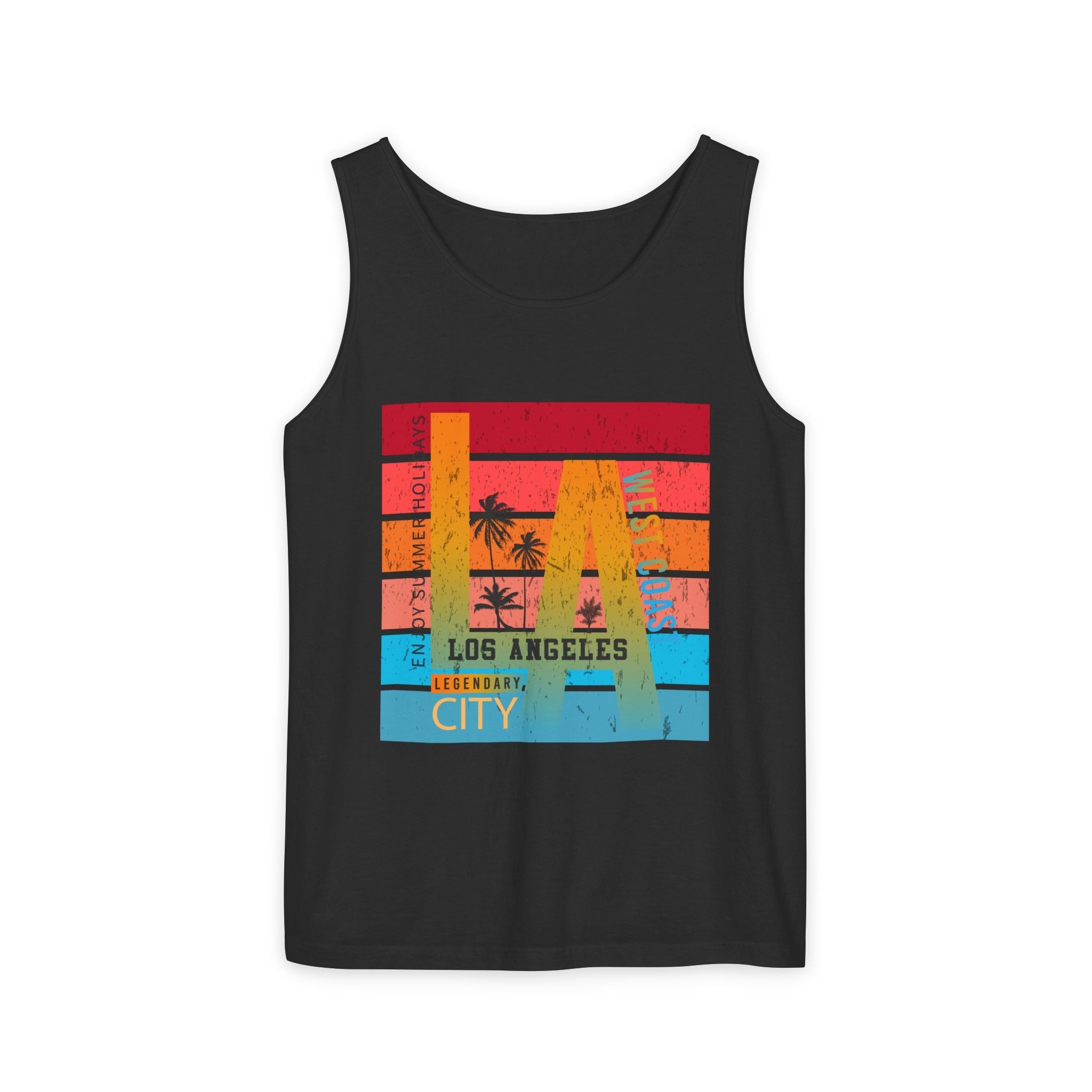 Los Angeles Retro Surf Tank Top Vintage Palm Beach Vibes - Etna Gift