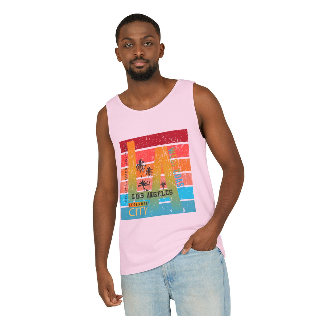Los Angeles Retro Surf Tank Top Vintage Palm Beach Vibes - Etna Gift