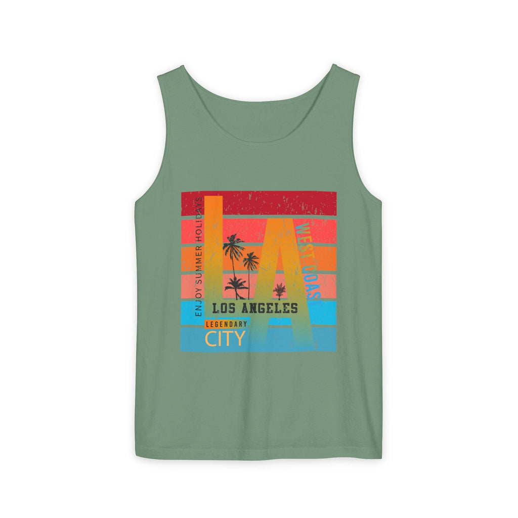 Los Angeles Retro Surf Tank Top Vintage Palm Beach Vibes - Etna Gift
